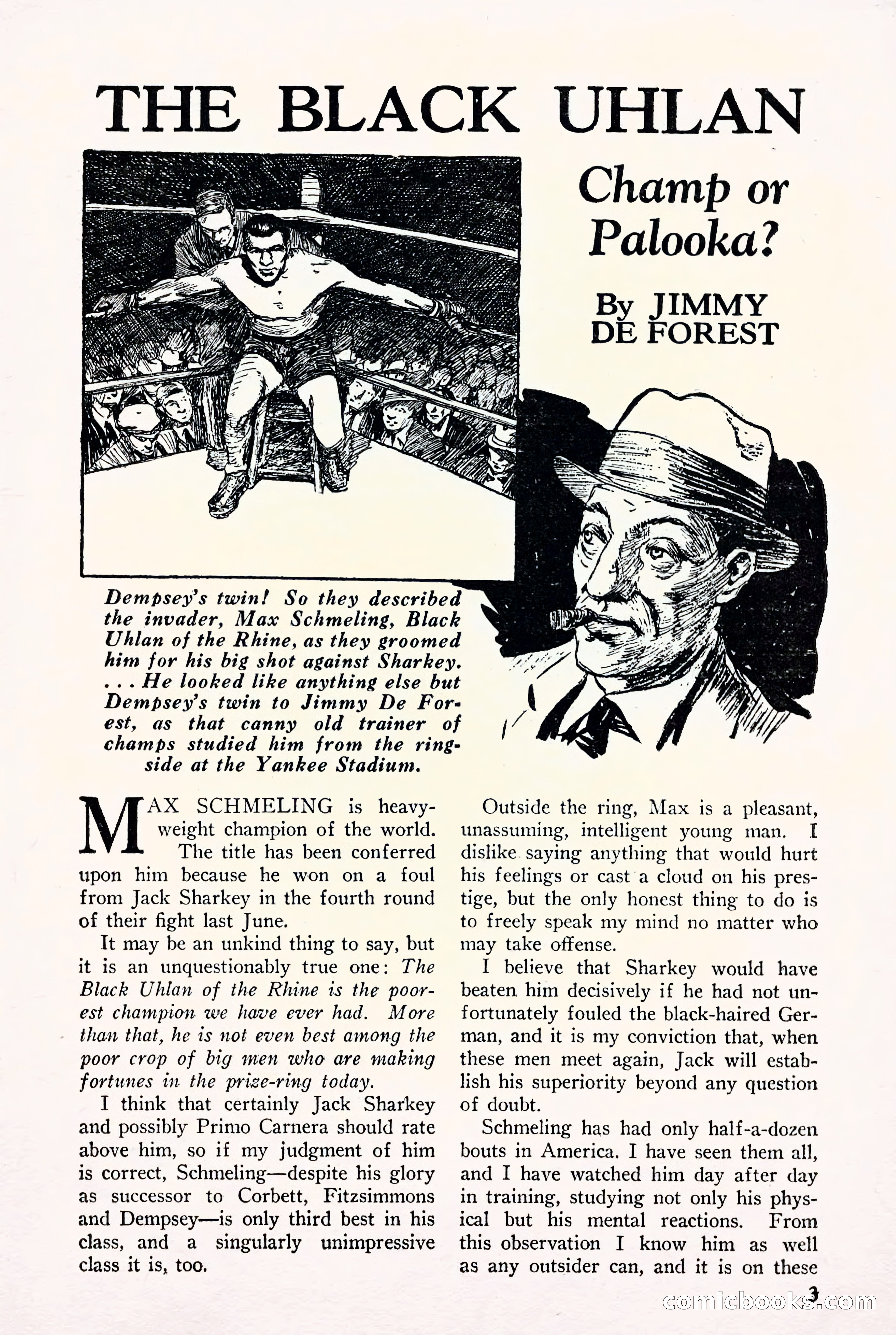 Fight Stories, September 1930 — page 5 of 133