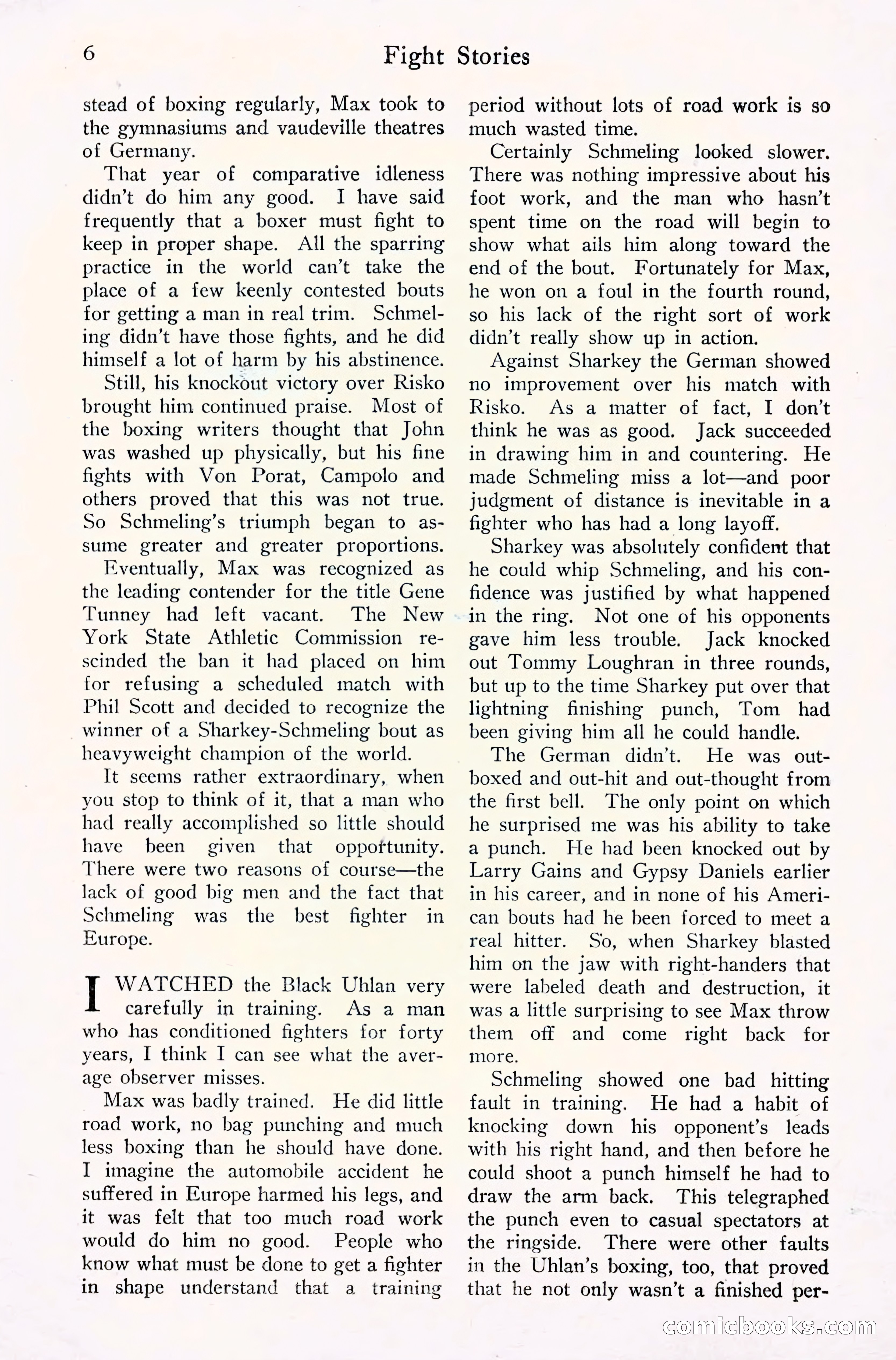 Fight Stories, September 1930 — page 8 of 133