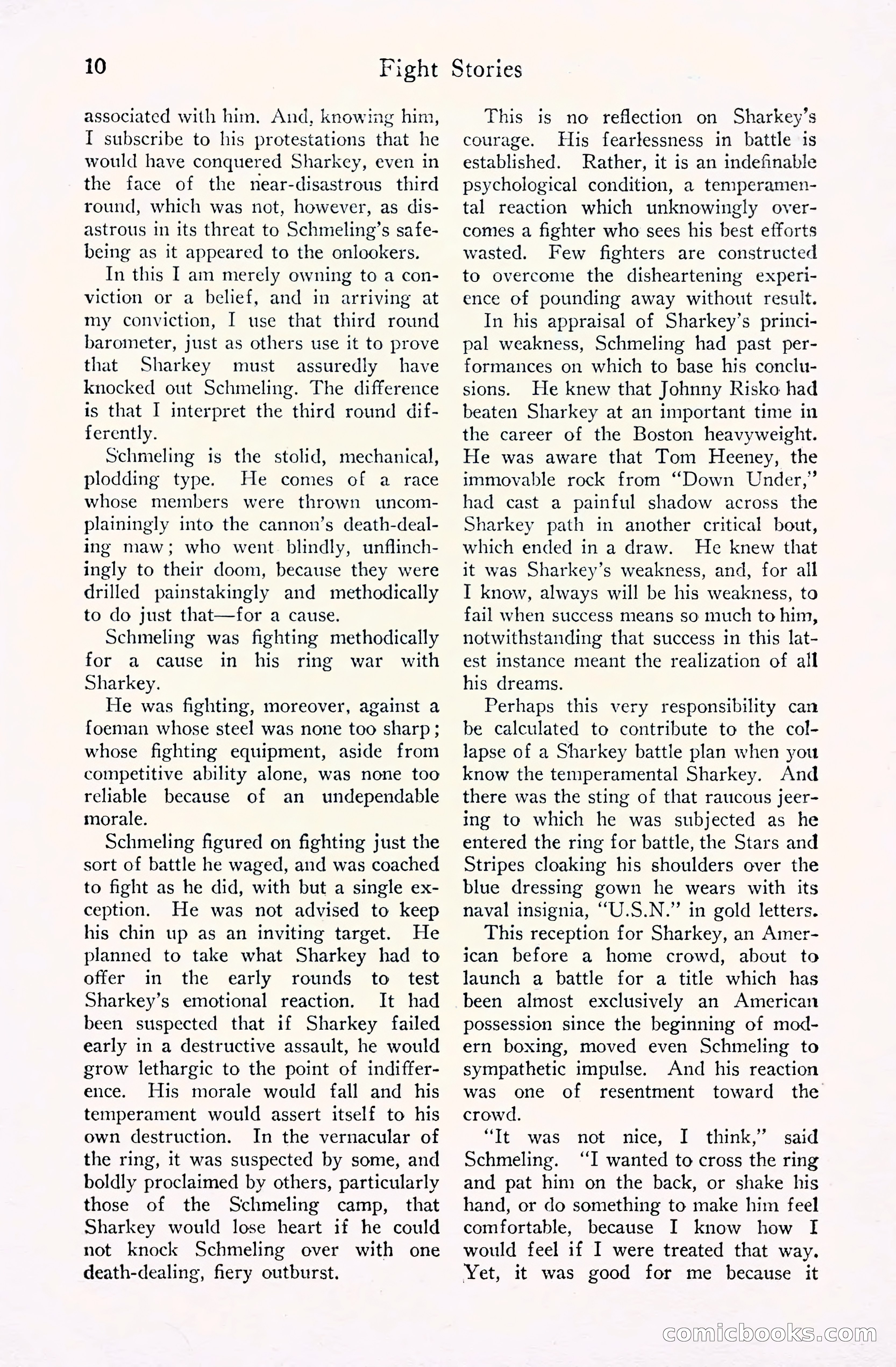 Fight Stories, September 1930 — page 12 of 133