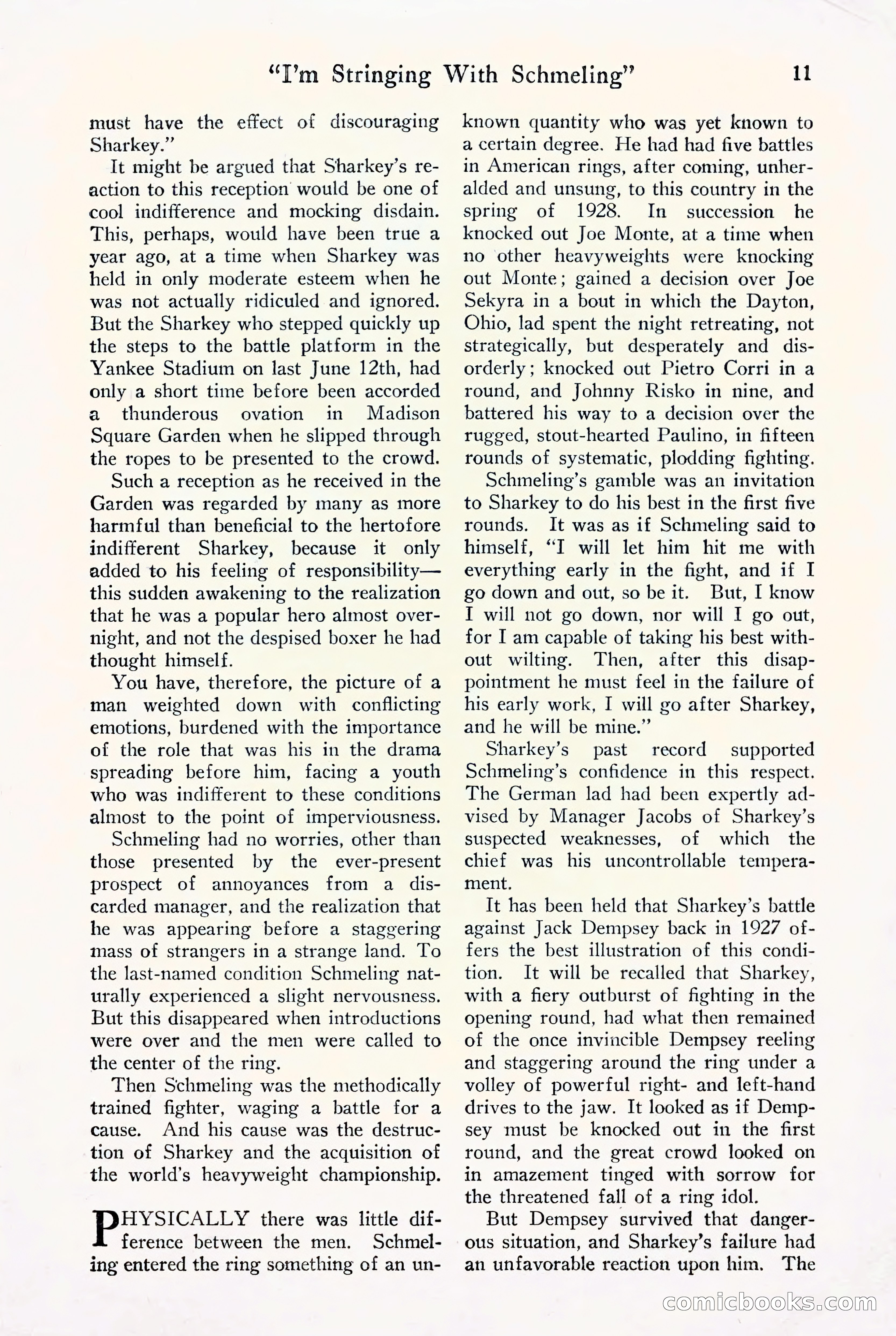 Fight Stories, September 1930 — page 13 of 133