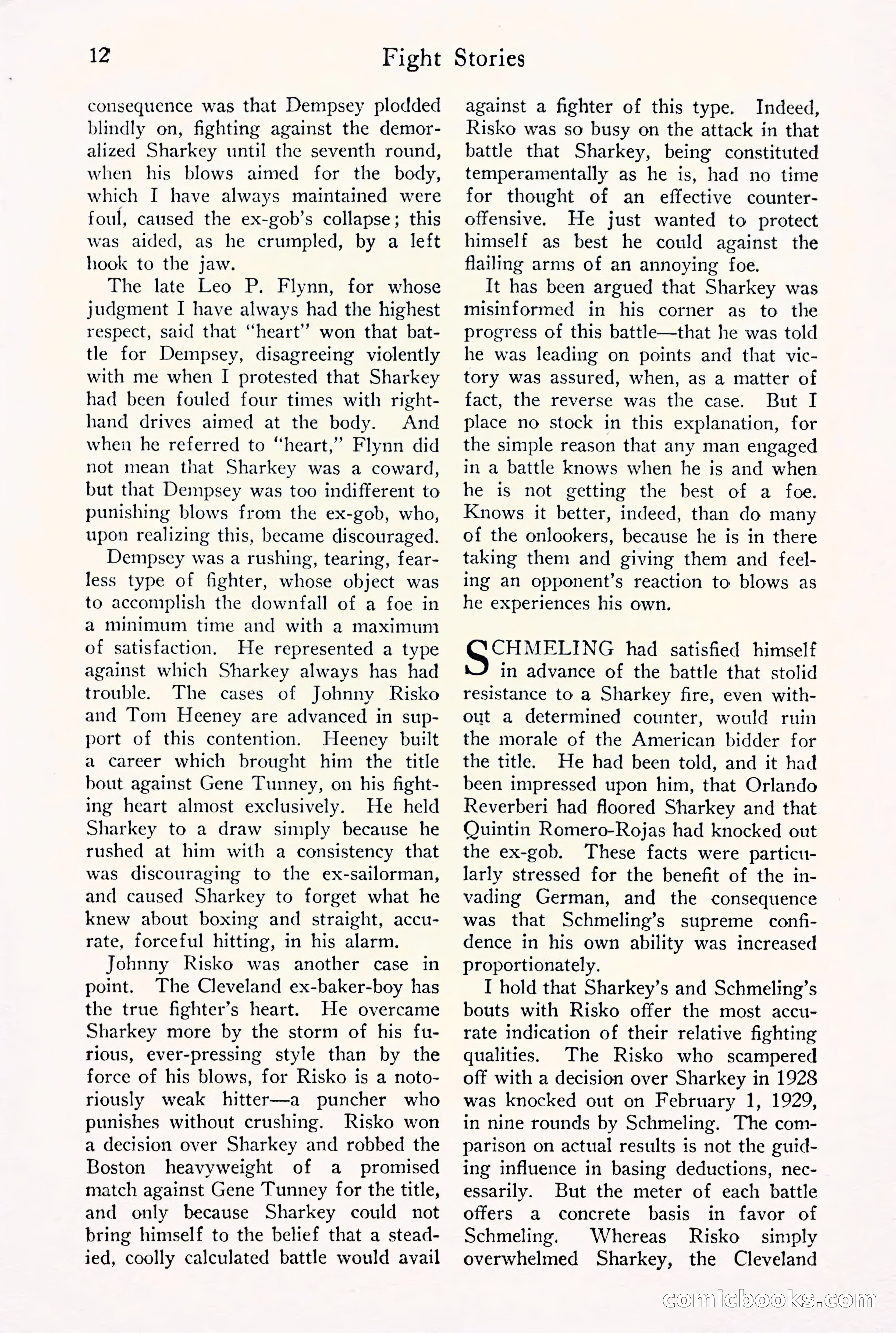 Fight Stories, September 1930 — page 14 of 133
