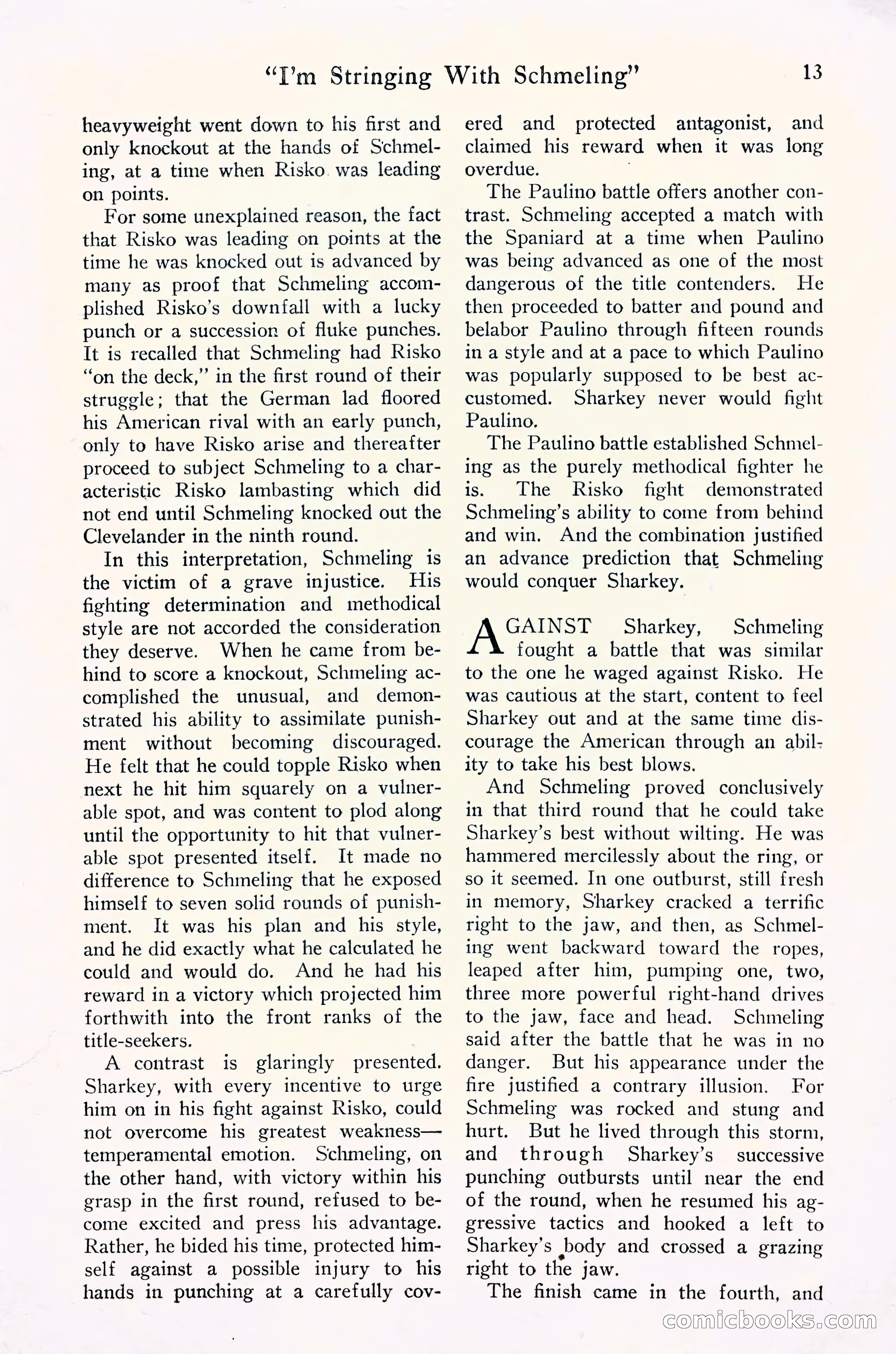 Fight Stories, September 1930 — page 15 of 133
