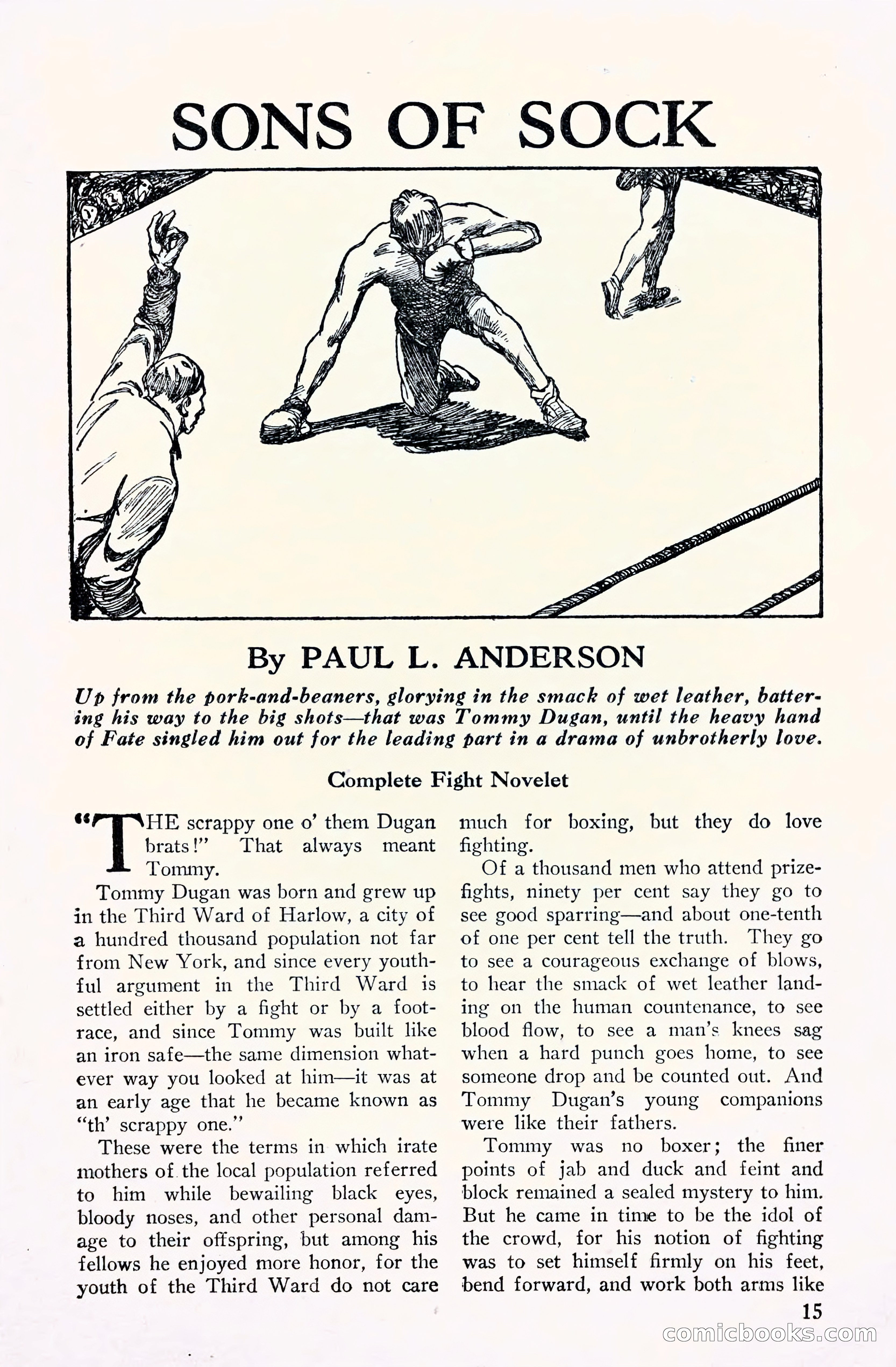 Fight Stories, September 1930 — page 17 of 133