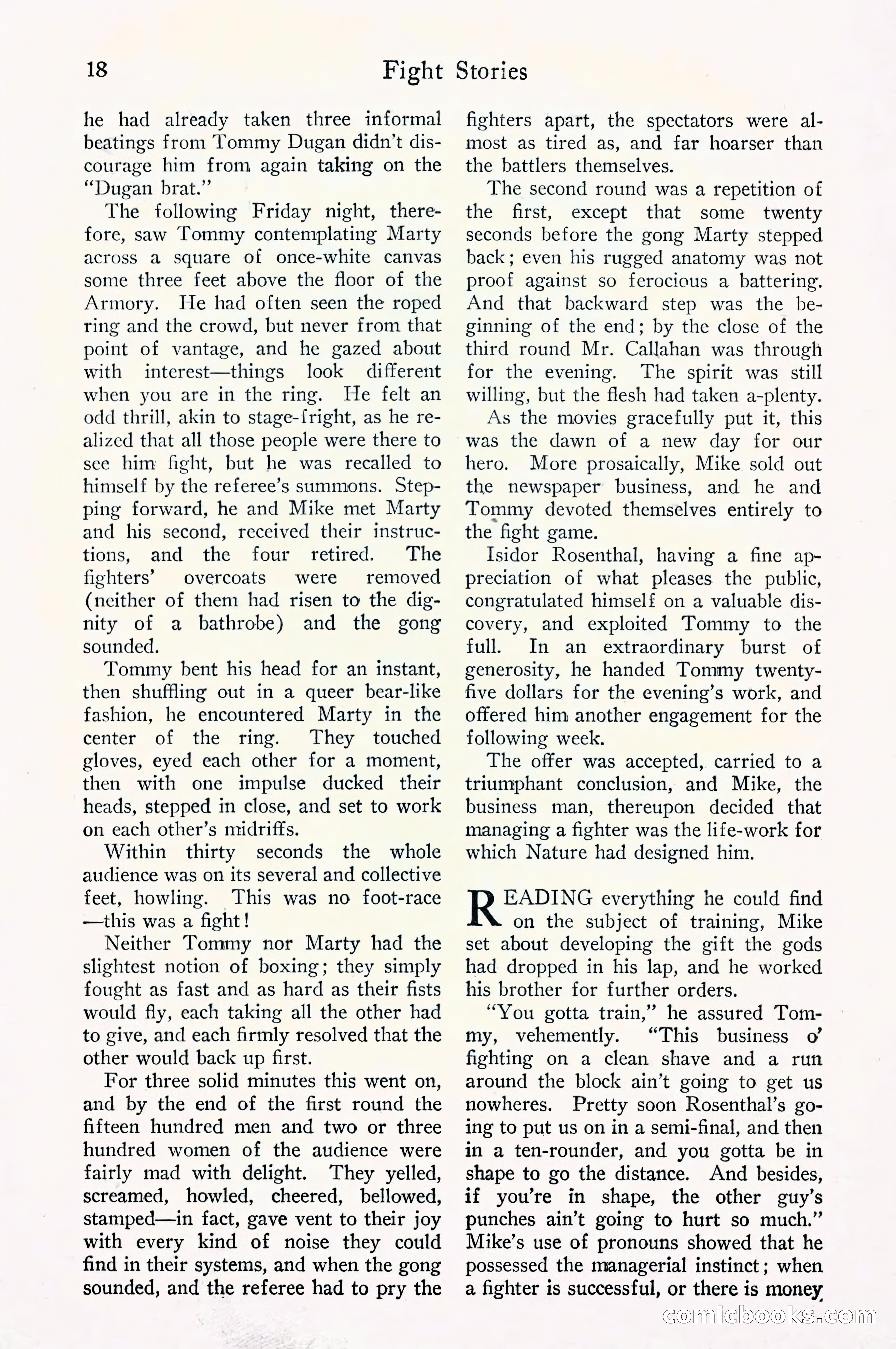 Fight Stories, September 1930 — page 20 of 133