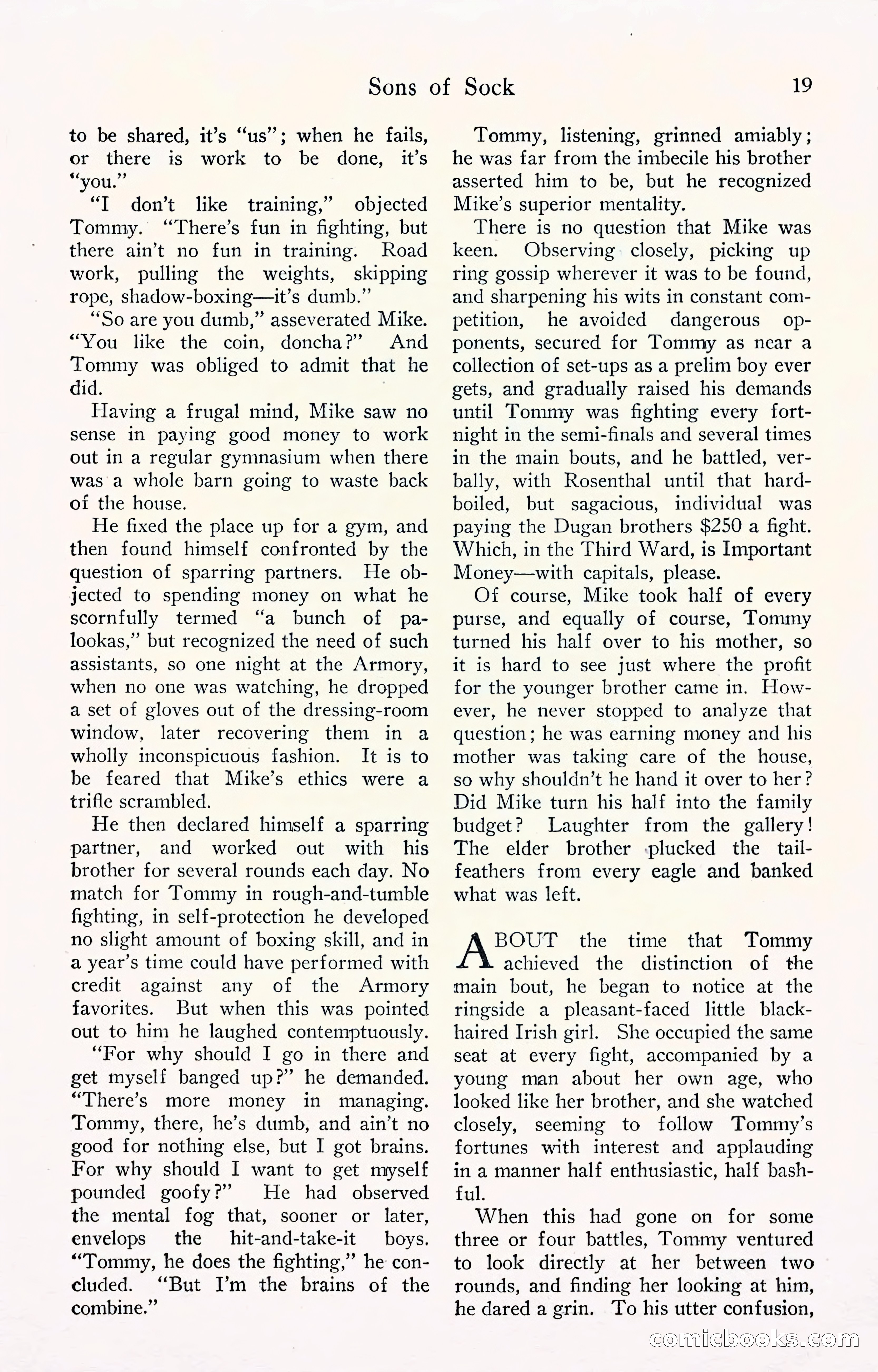 Fight Stories, September 1930 — page 21 of 133