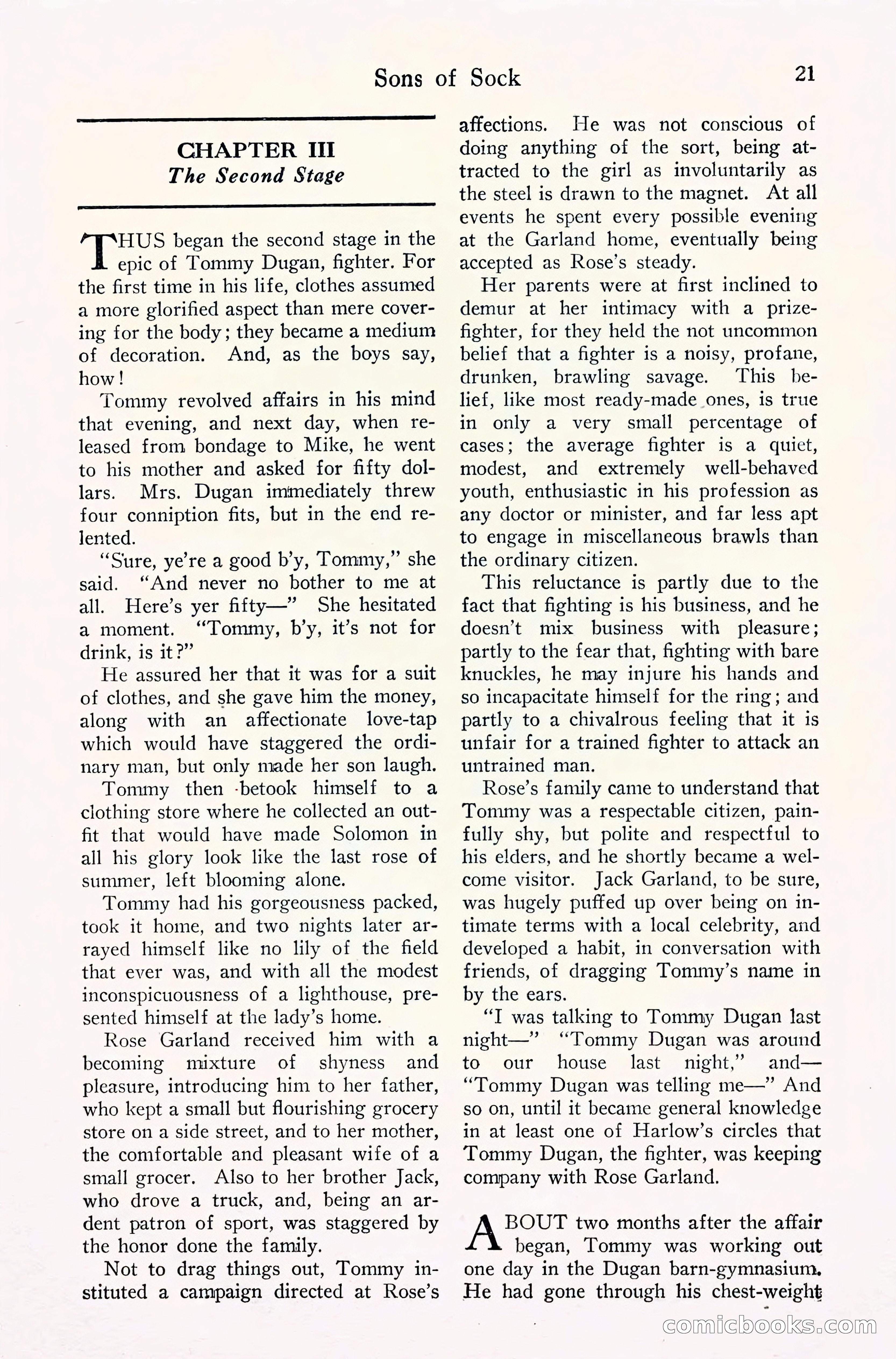 Fight Stories, September 1930 — page 23 of 133