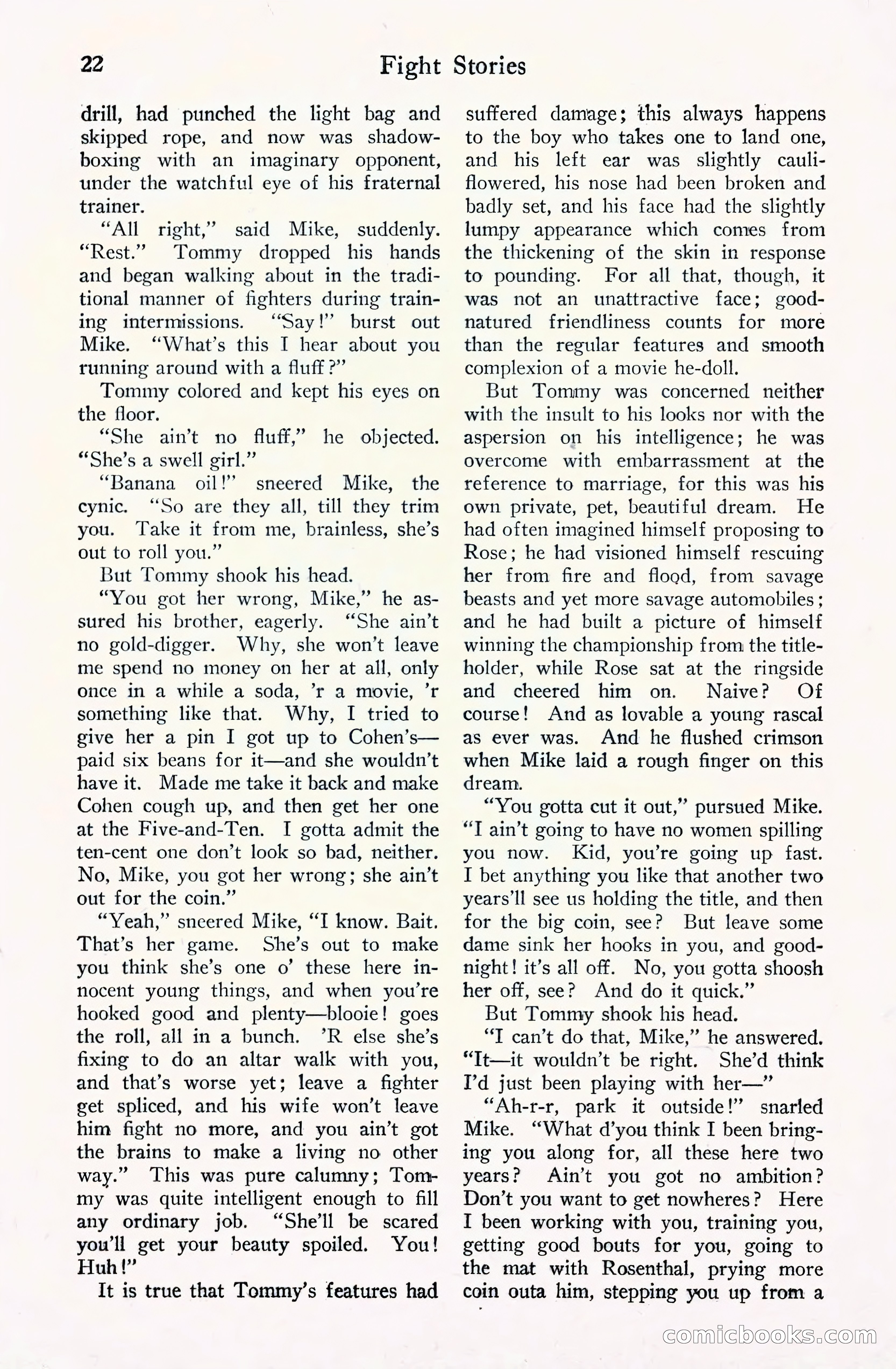 Fight Stories, September 1930 — page 24 of 133