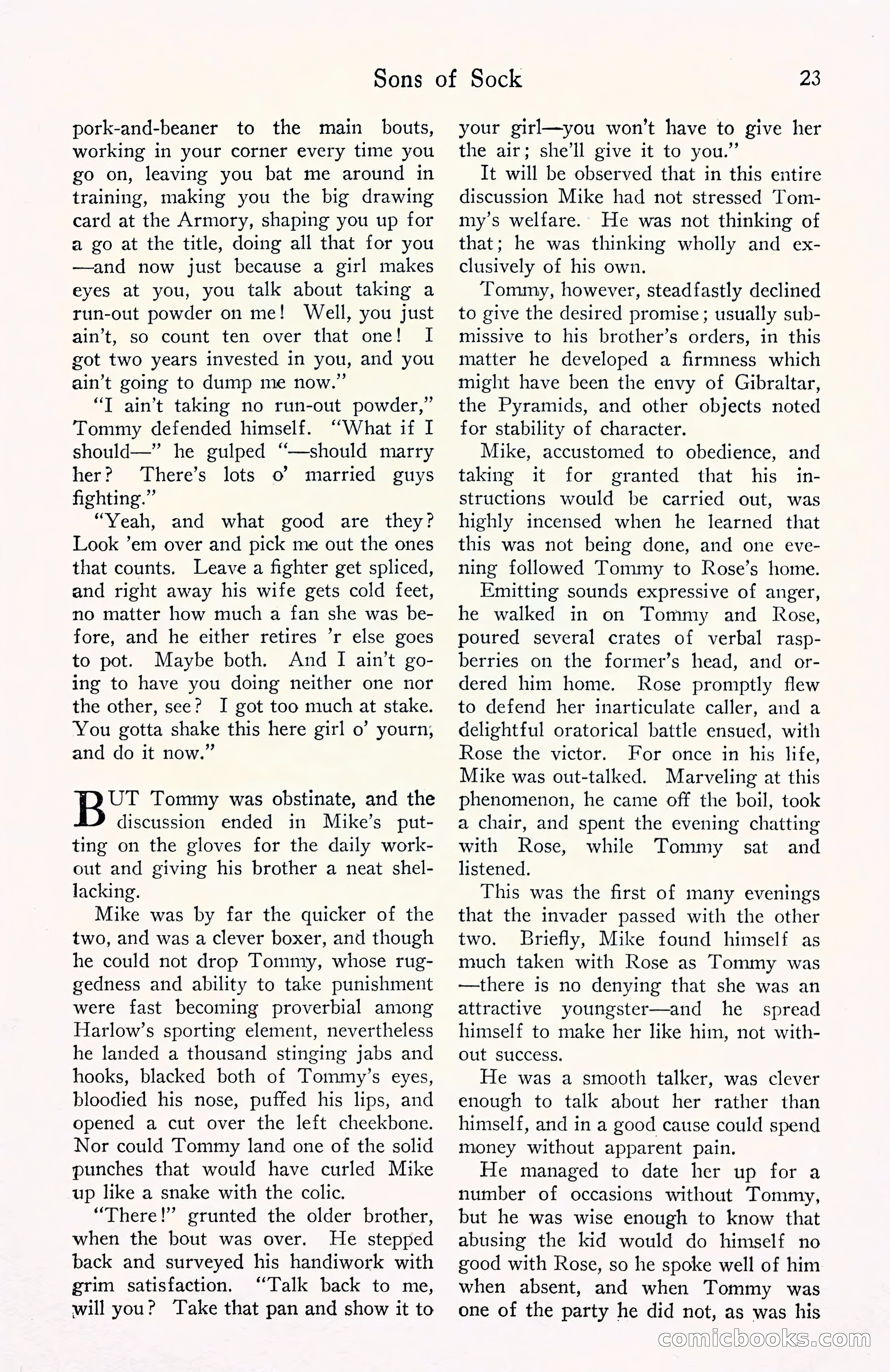 Fight Stories, September 1930 — page 25 of 133