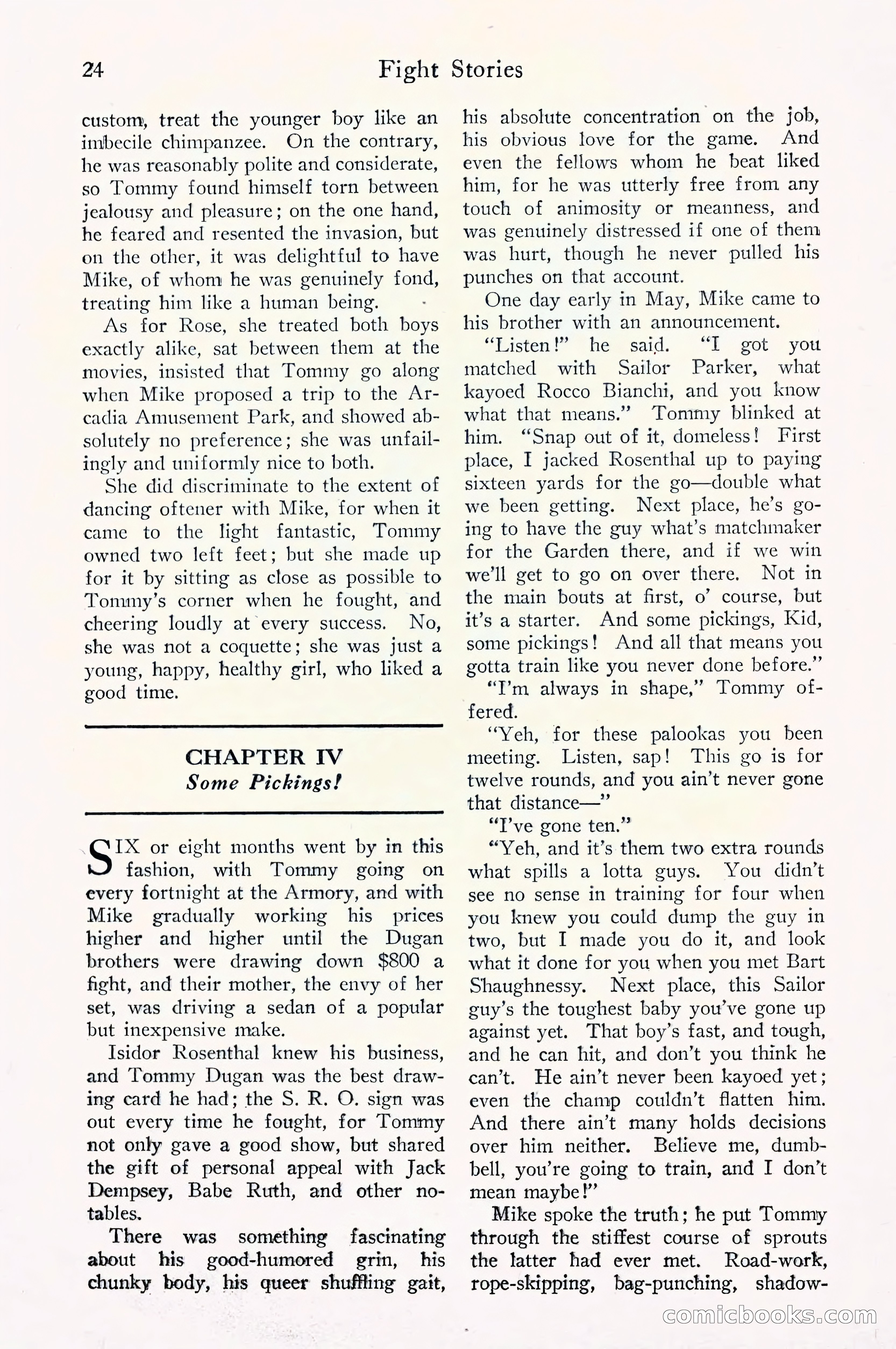 Fight Stories, September 1930 — page 26 of 133