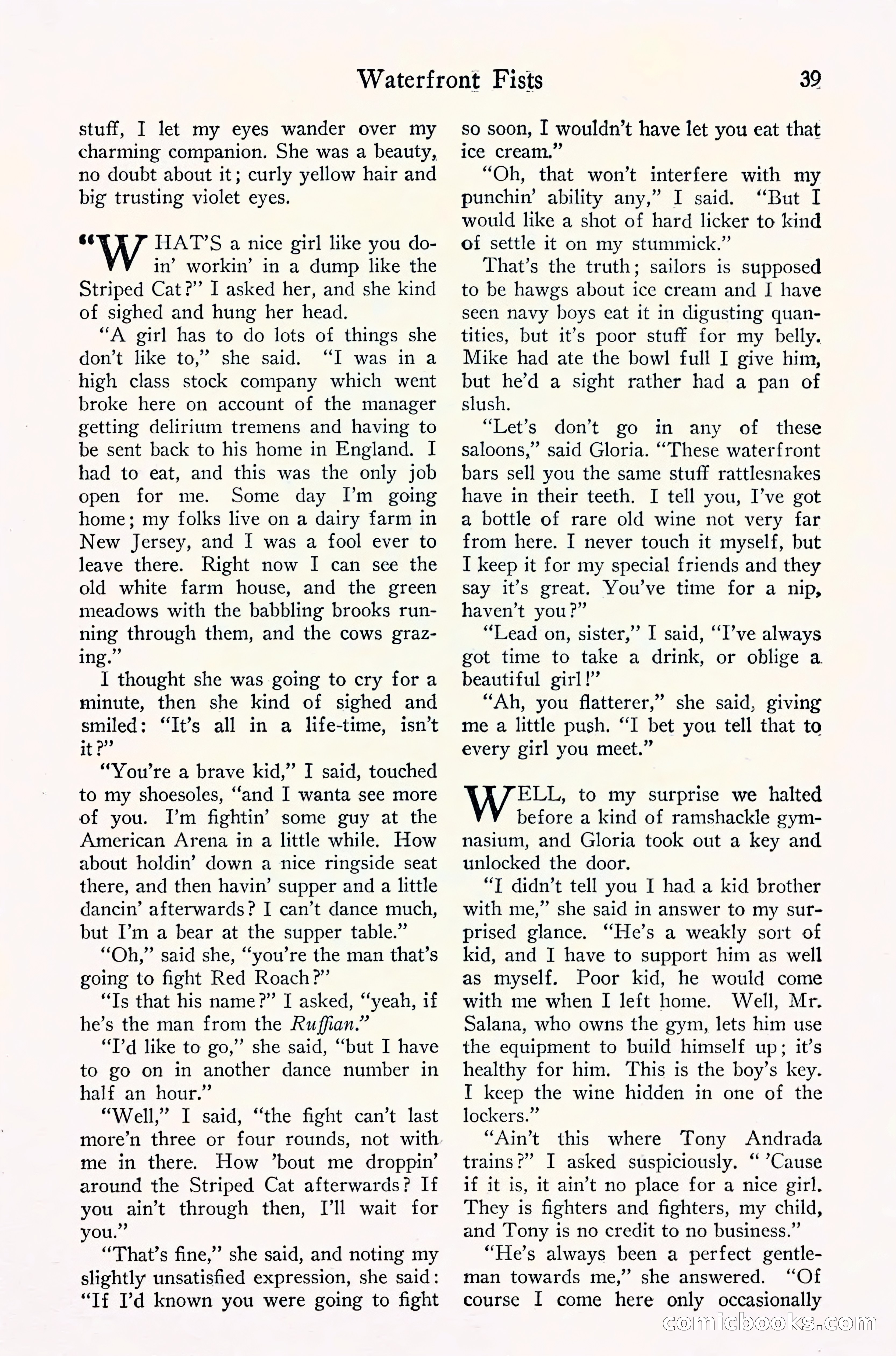 Fight Stories, September 1930 — page 41 of 133