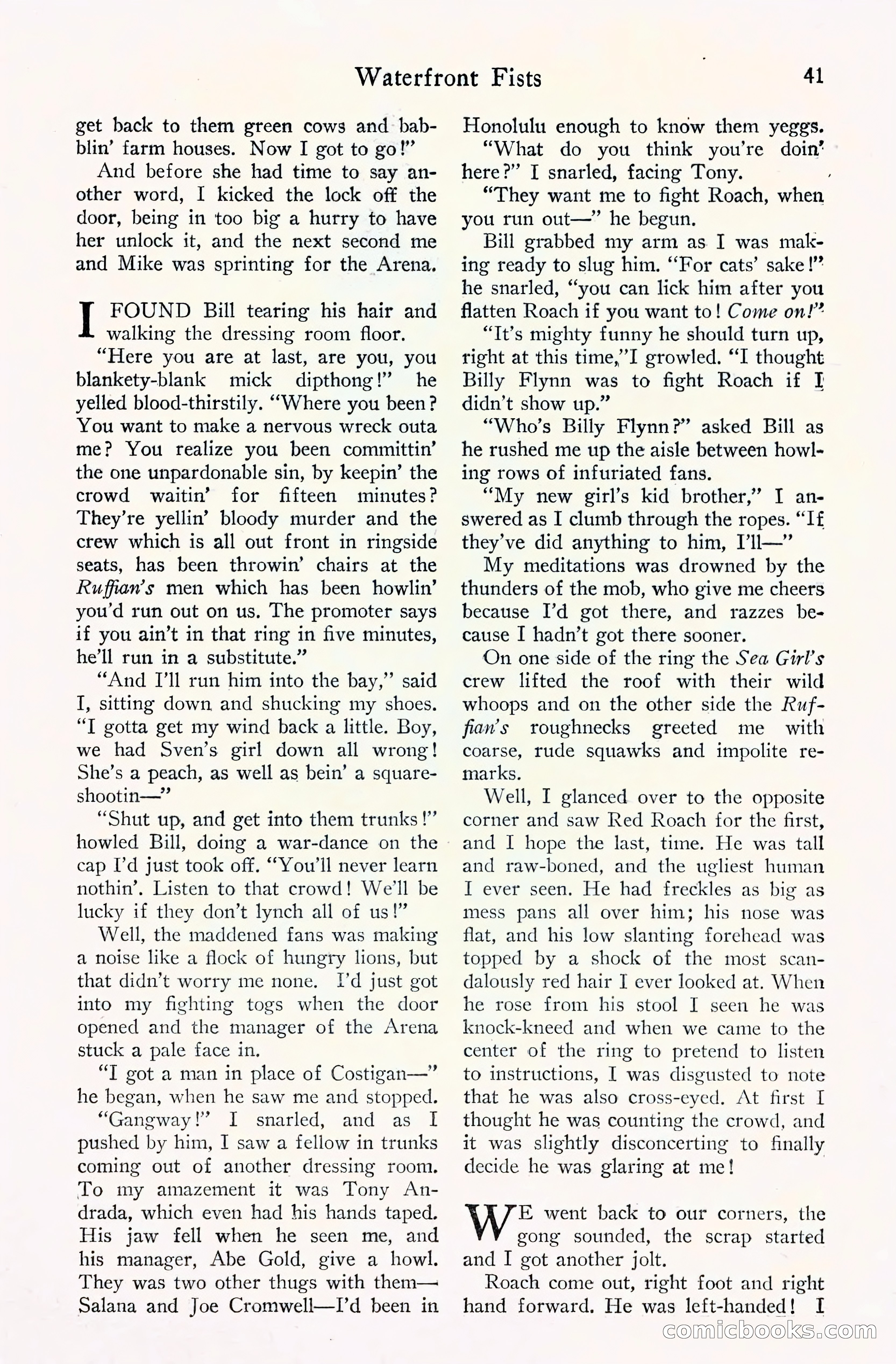 Fight Stories, September 1930 — page 43 of 133