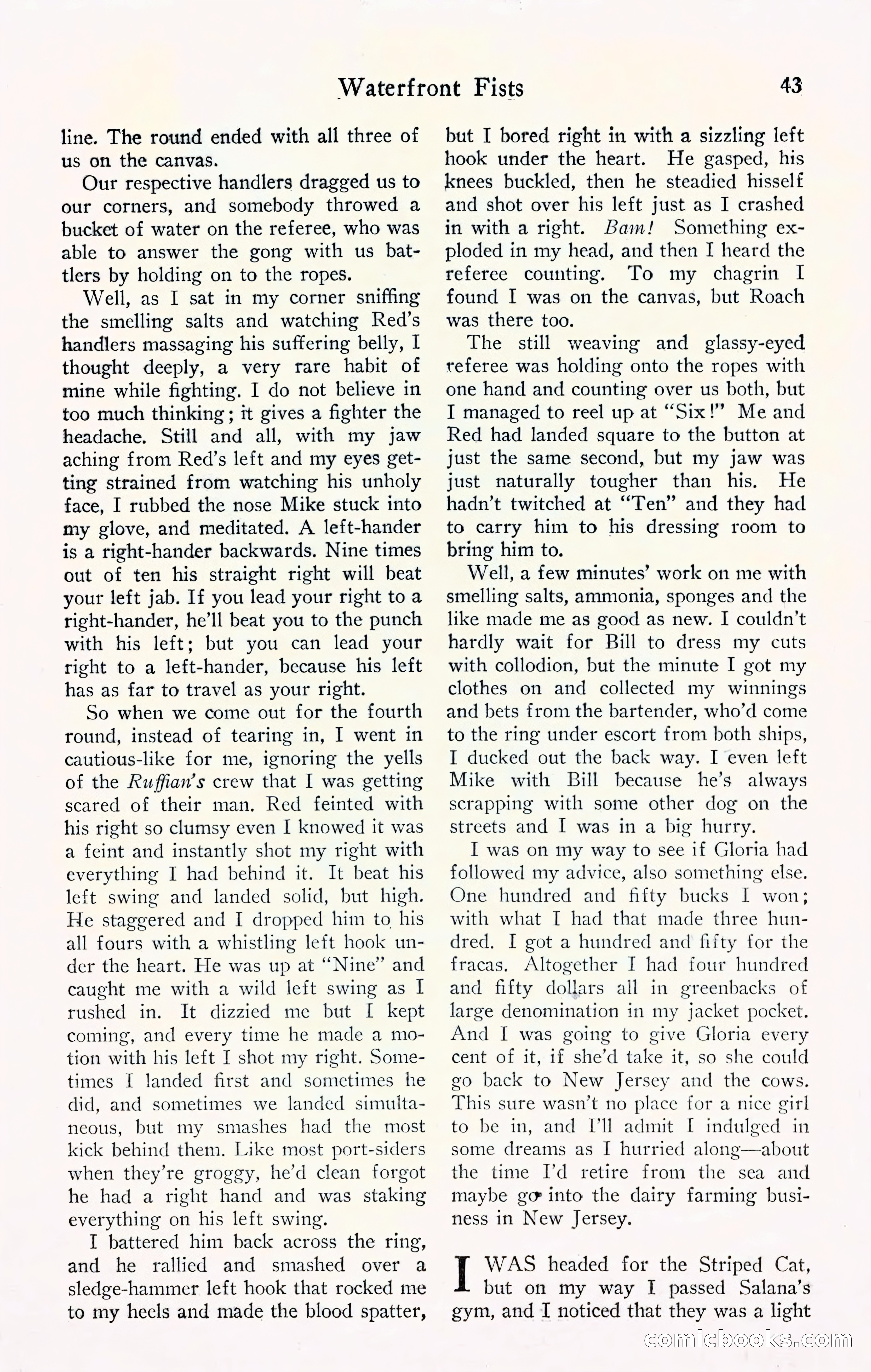 Fight Stories, September 1930 — page 45 of 133