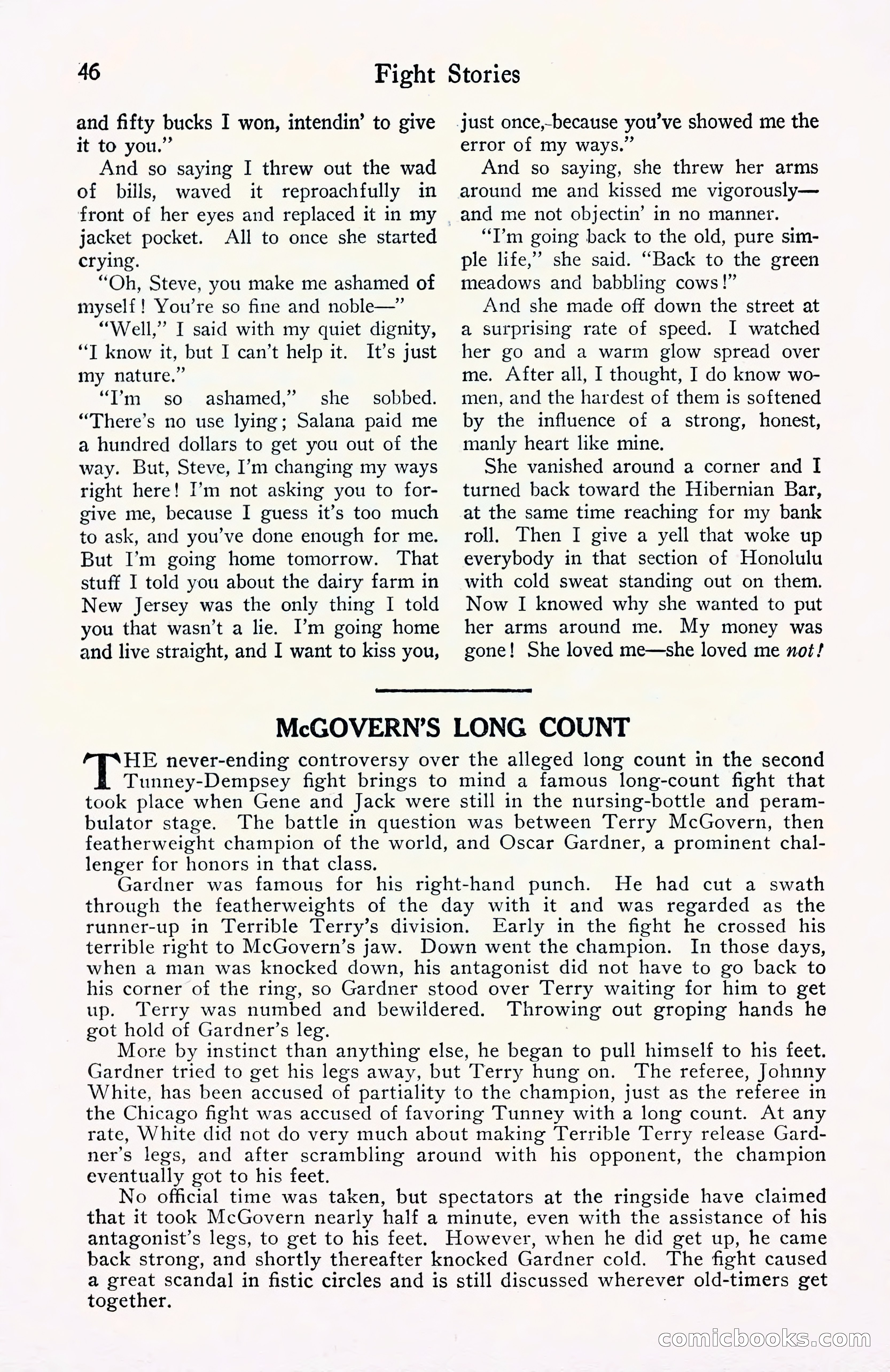 Fight Stories, September 1930 — page 48 of 133