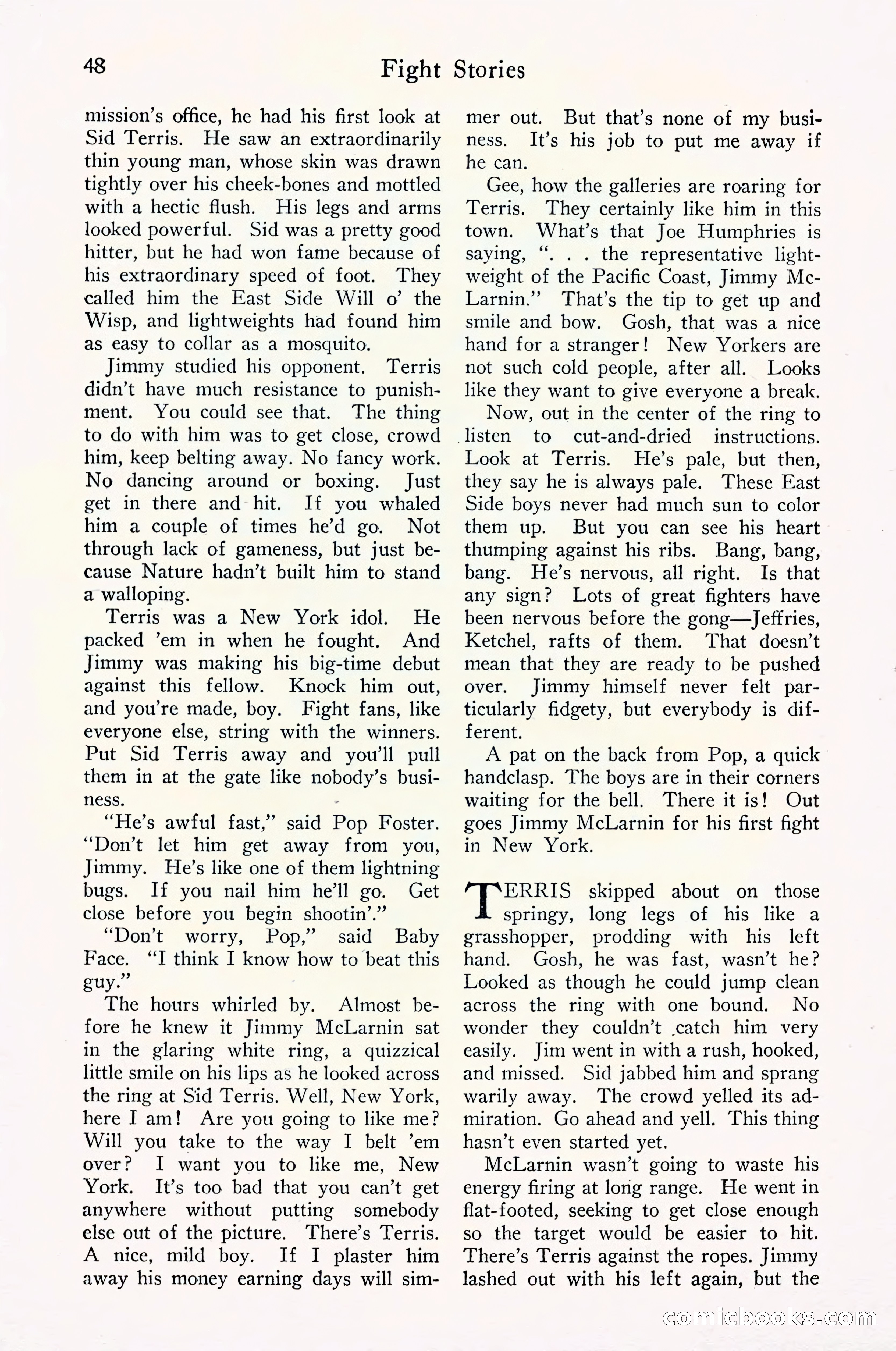 Fight Stories, September 1930 — page 50 of 133
