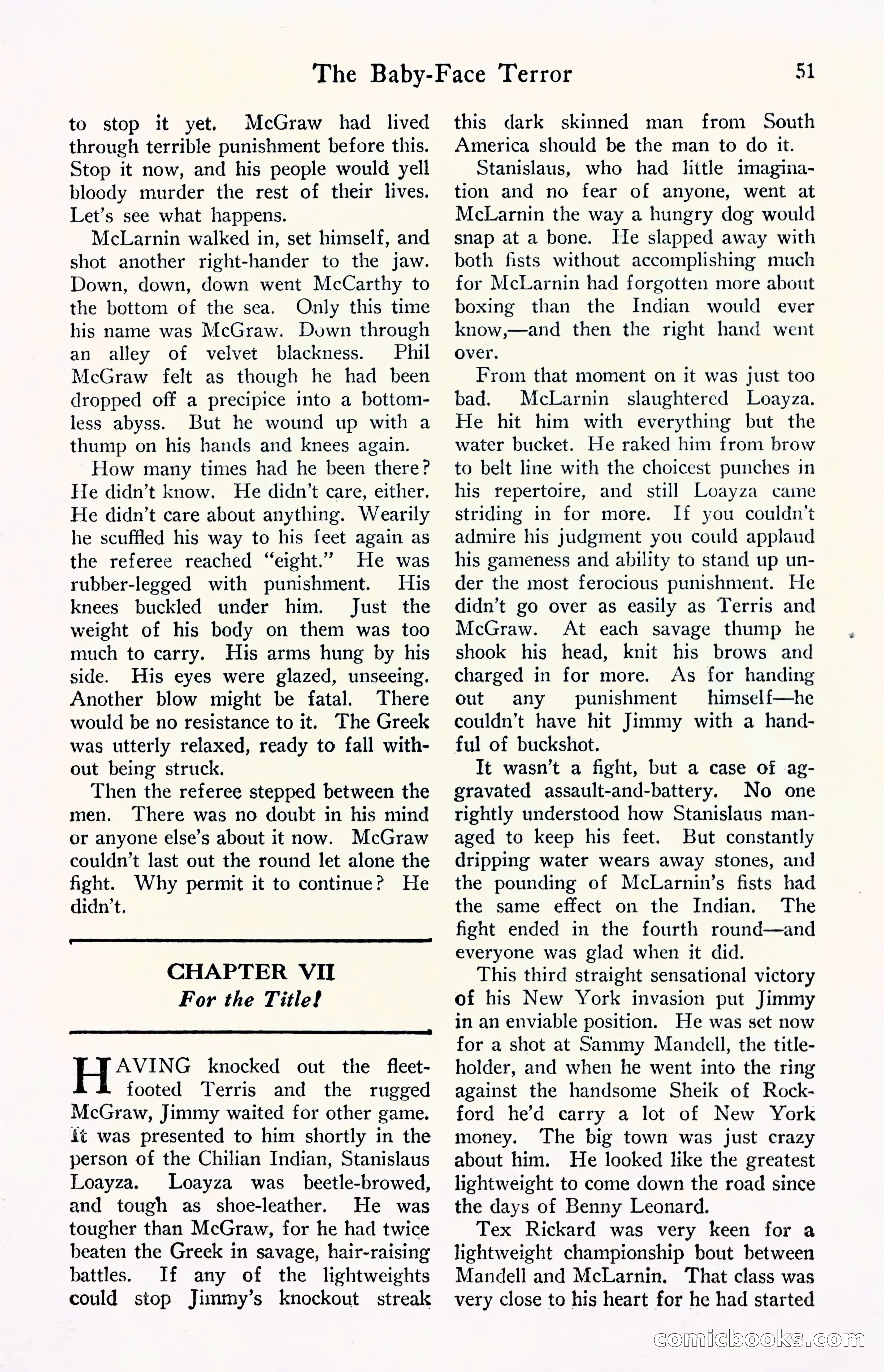 Fight Stories, September 1930 — page 53 of 133