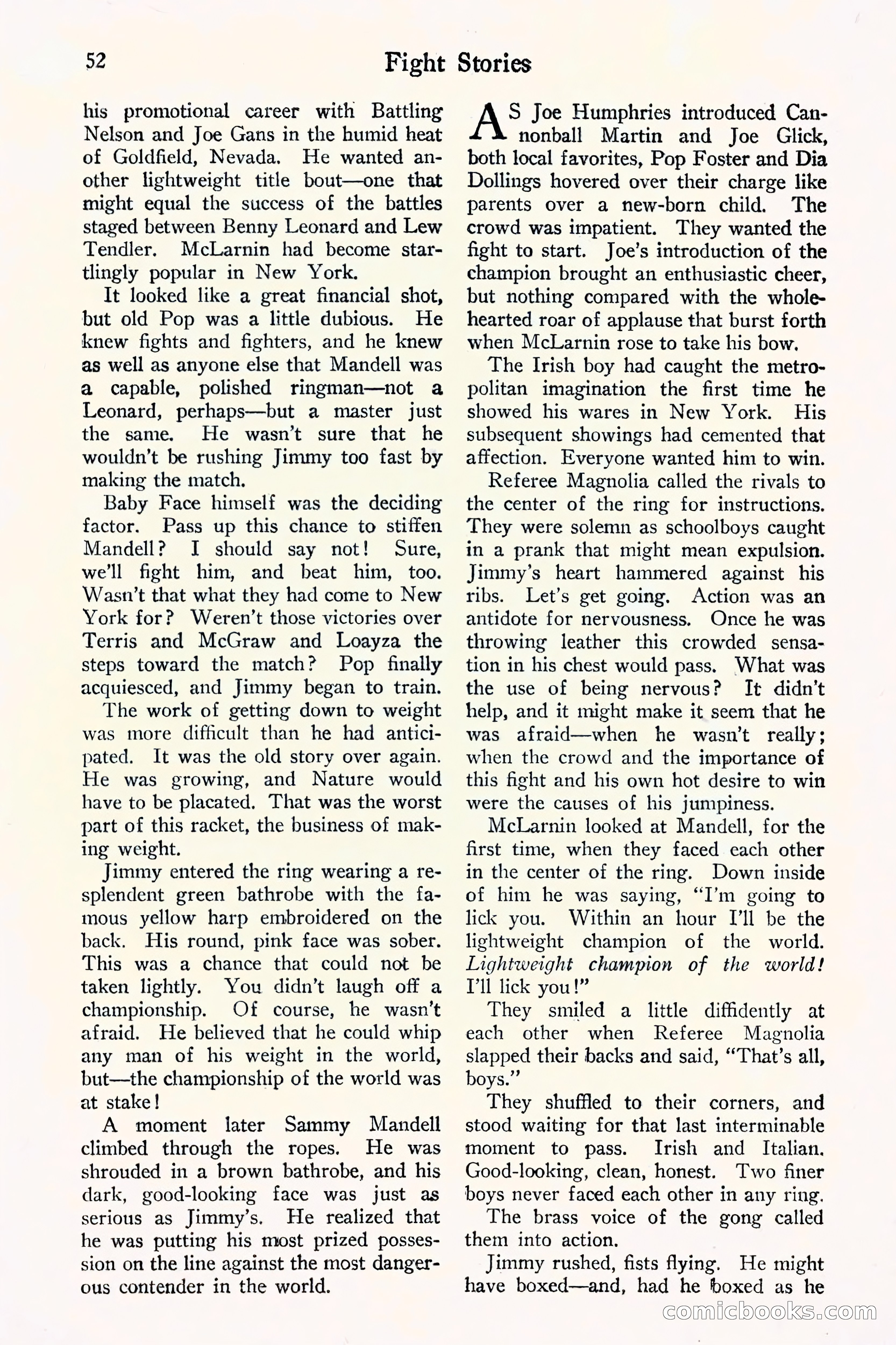 Fight Stories, September 1930 — page 54 of 133