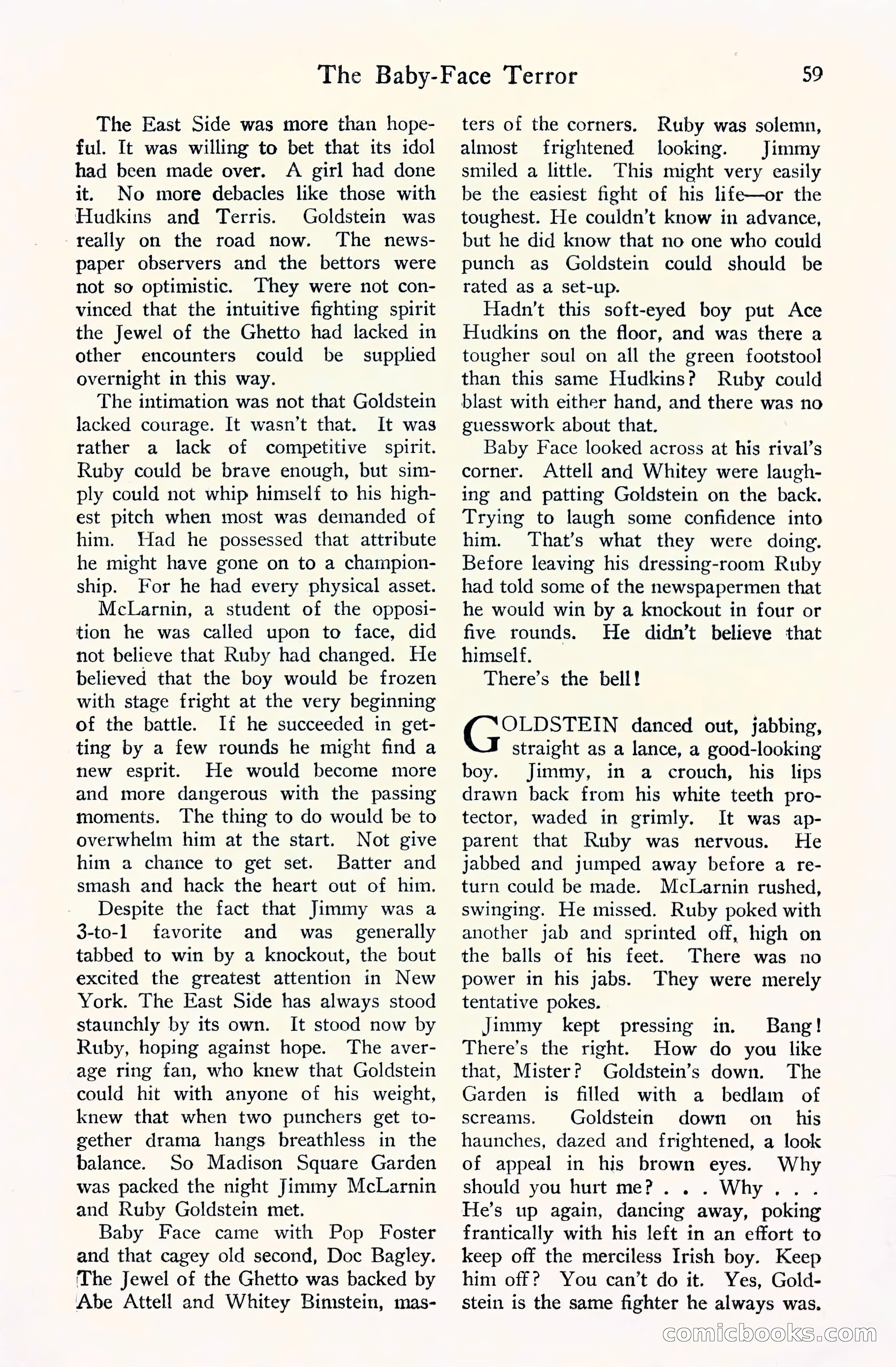 Fight Stories, September 1930 — page 61 of 133