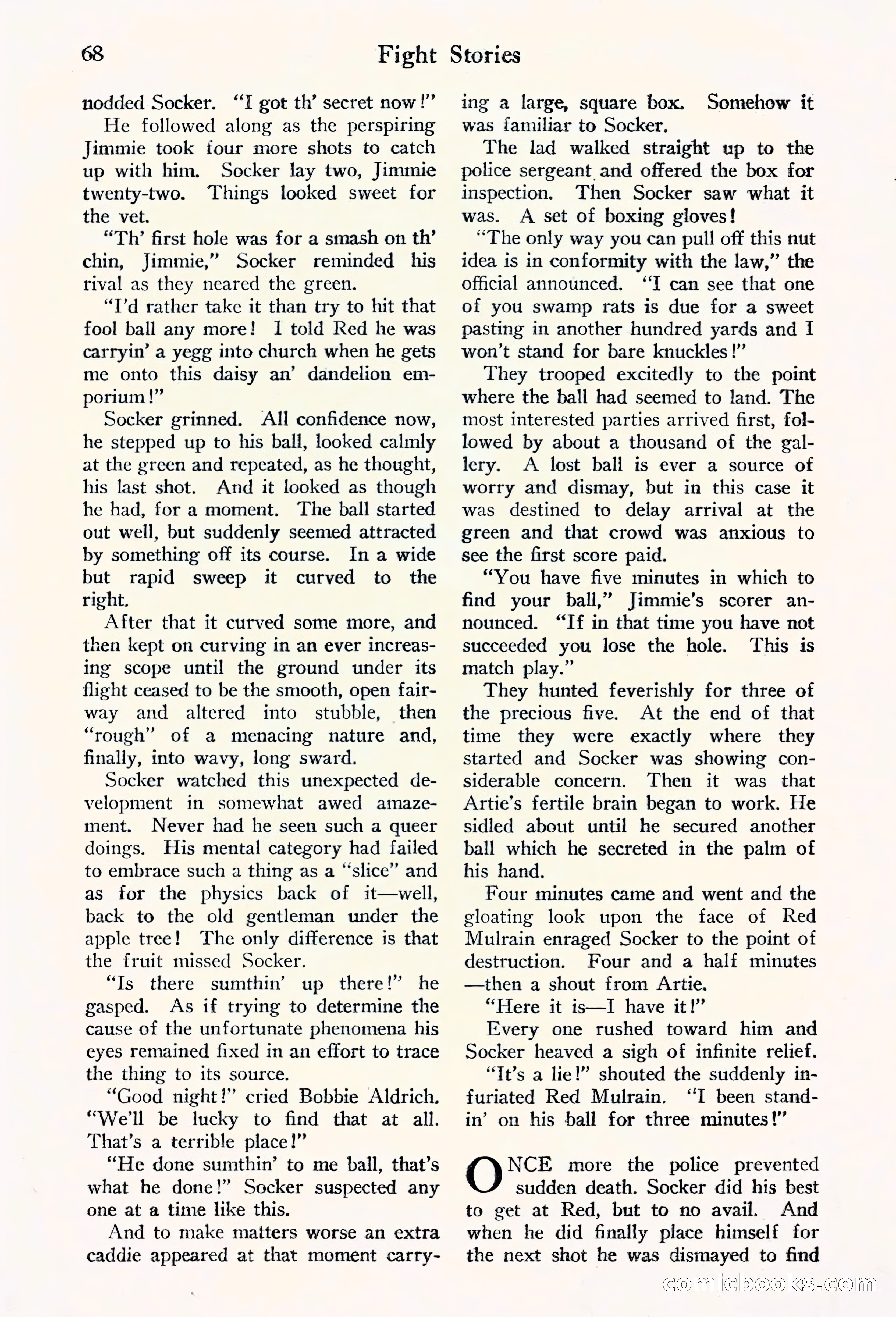 Fight Stories, September 1930 — page 70 of 133