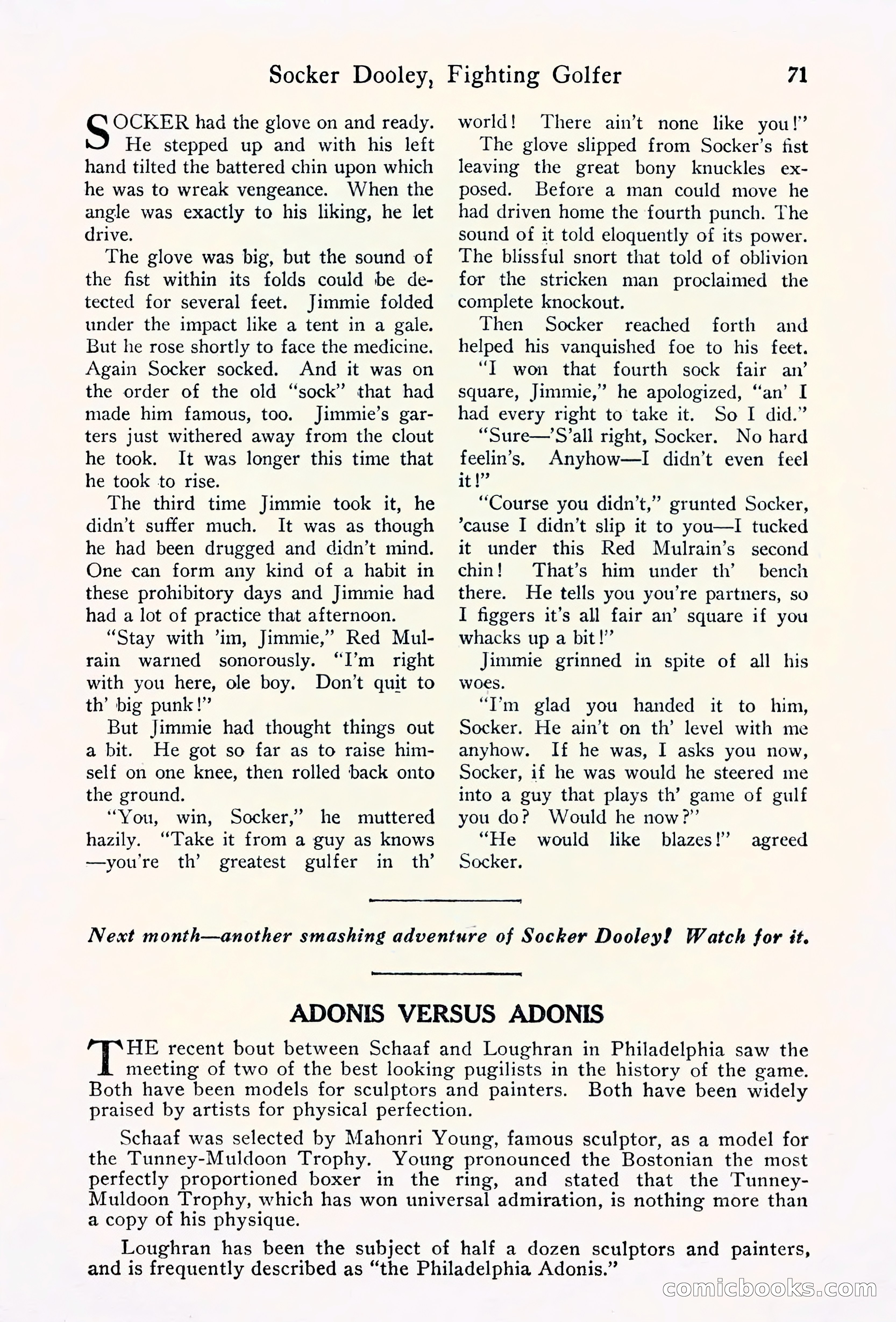 Fight Stories, September 1930 — page 73 of 133