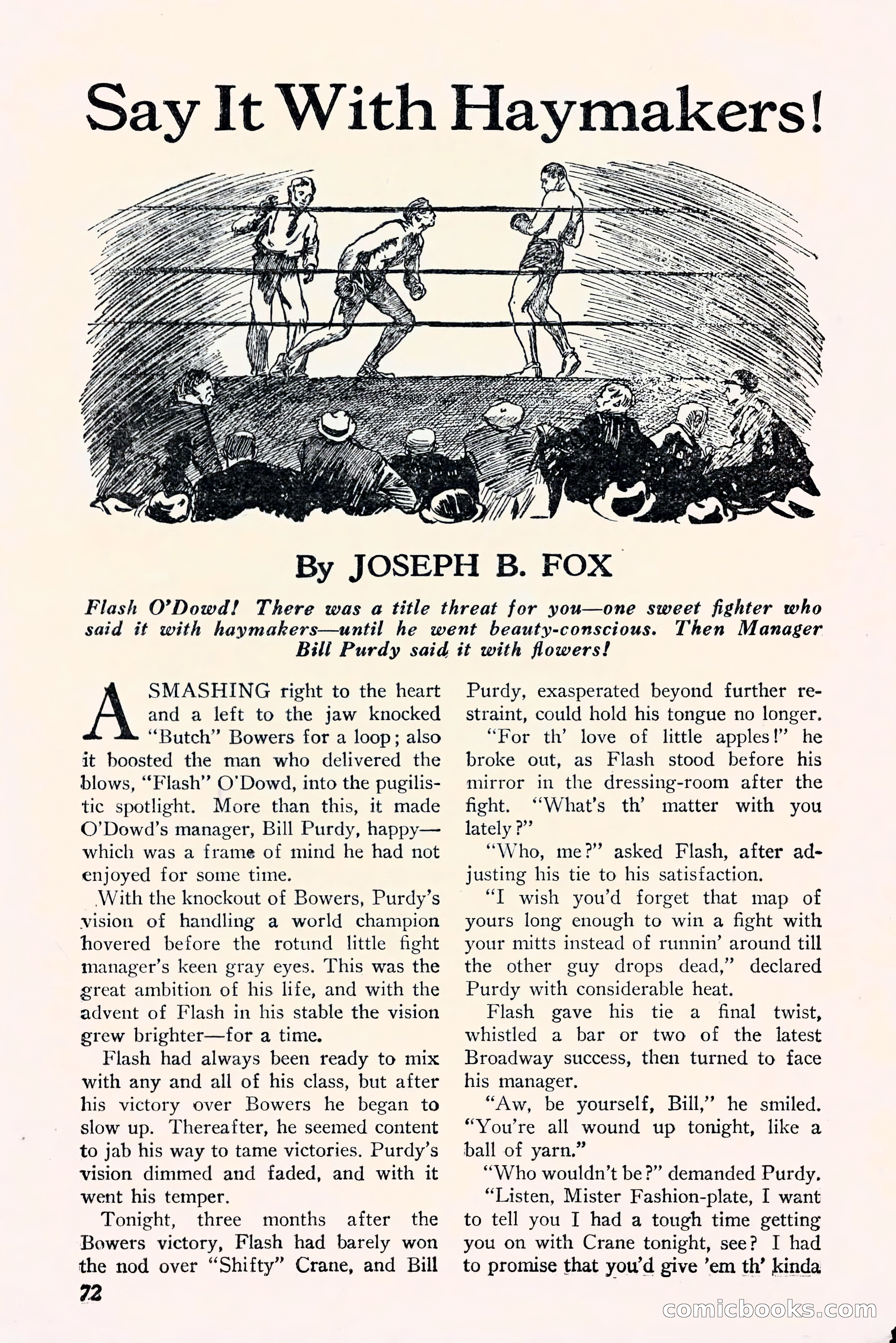 Fight Stories, September 1930 — page 74 of 133