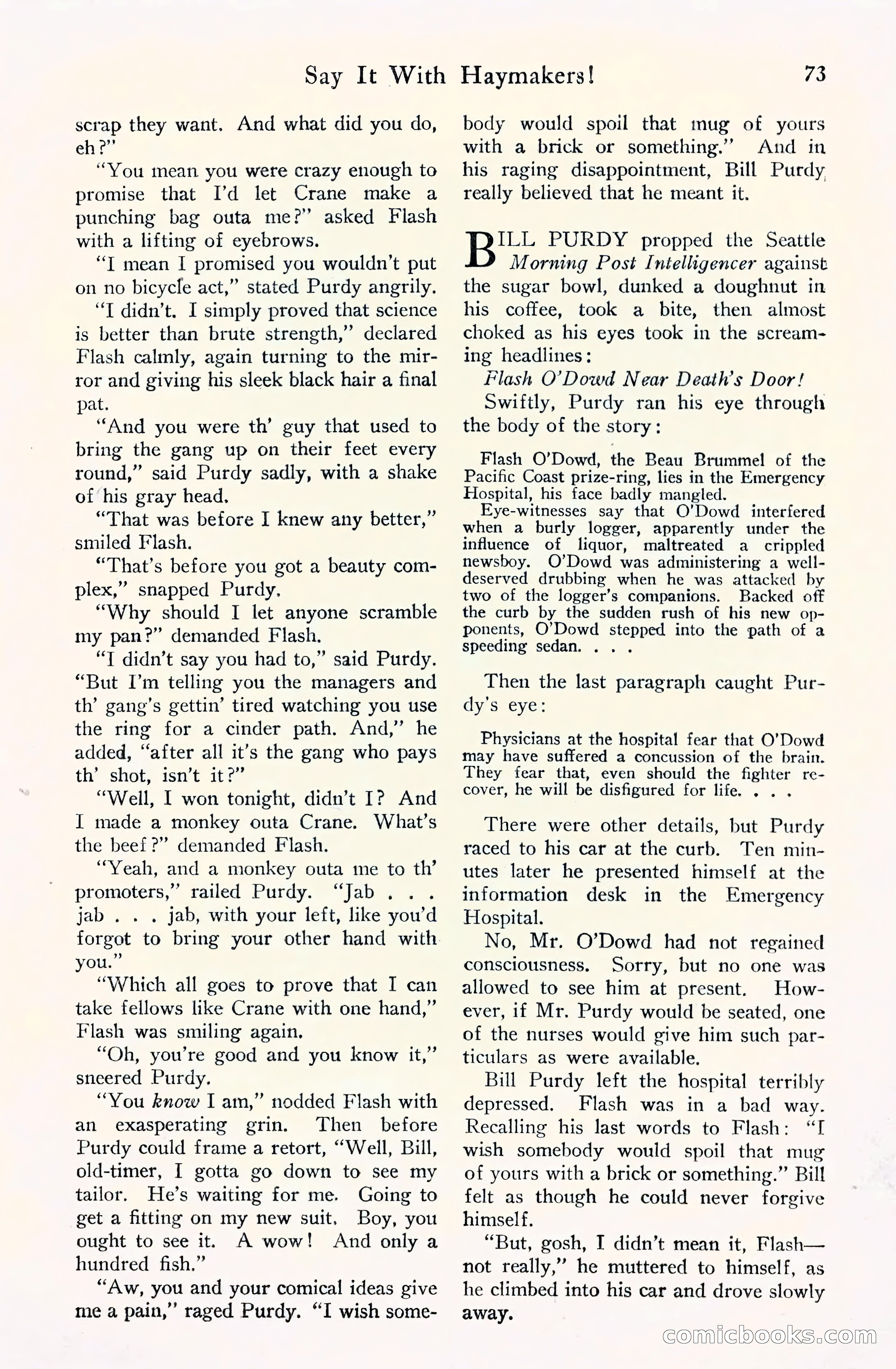 Fight Stories, September 1930 — page 75 of 133