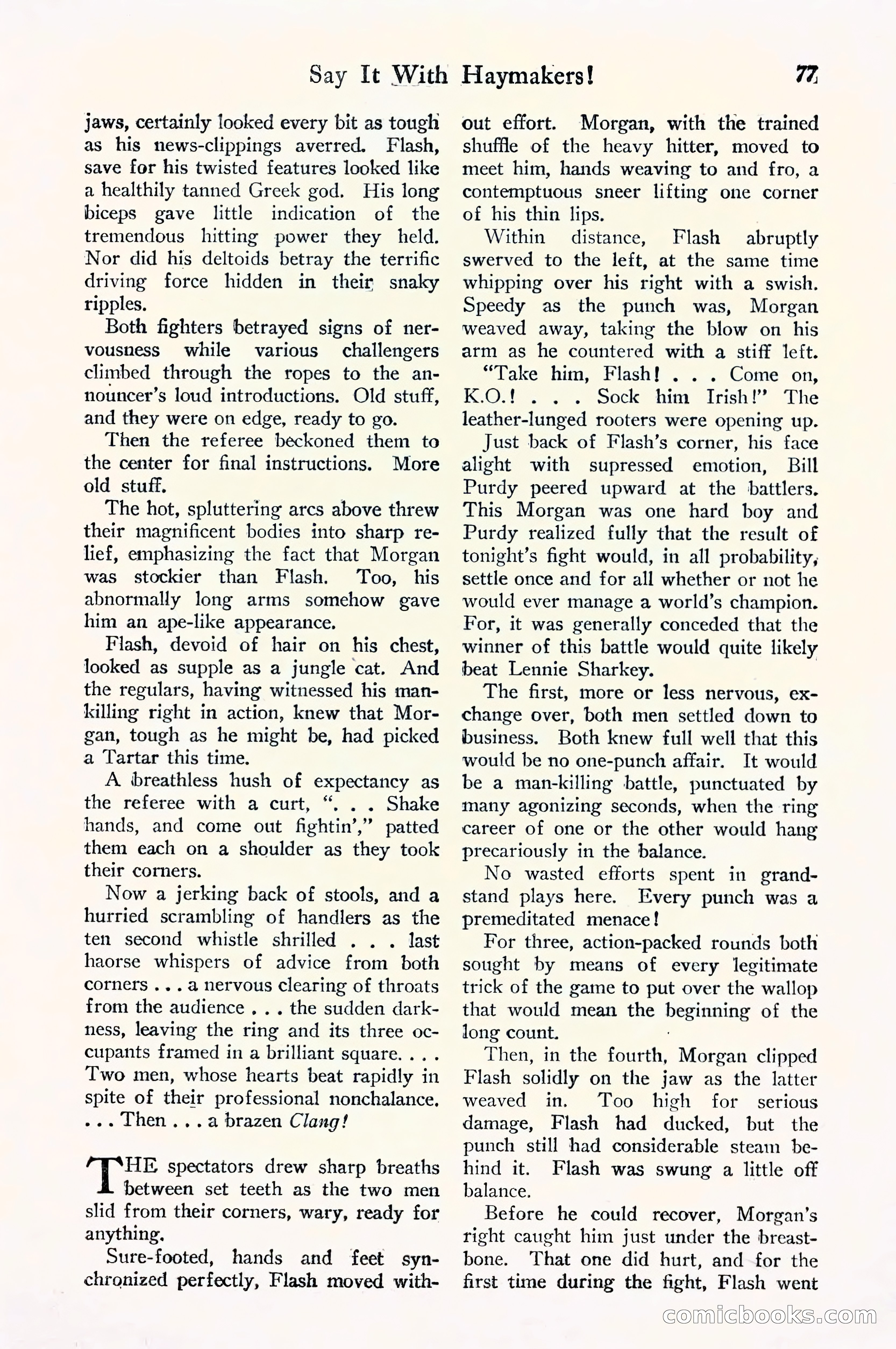 Fight Stories, September 1930 — page 79 of 133
