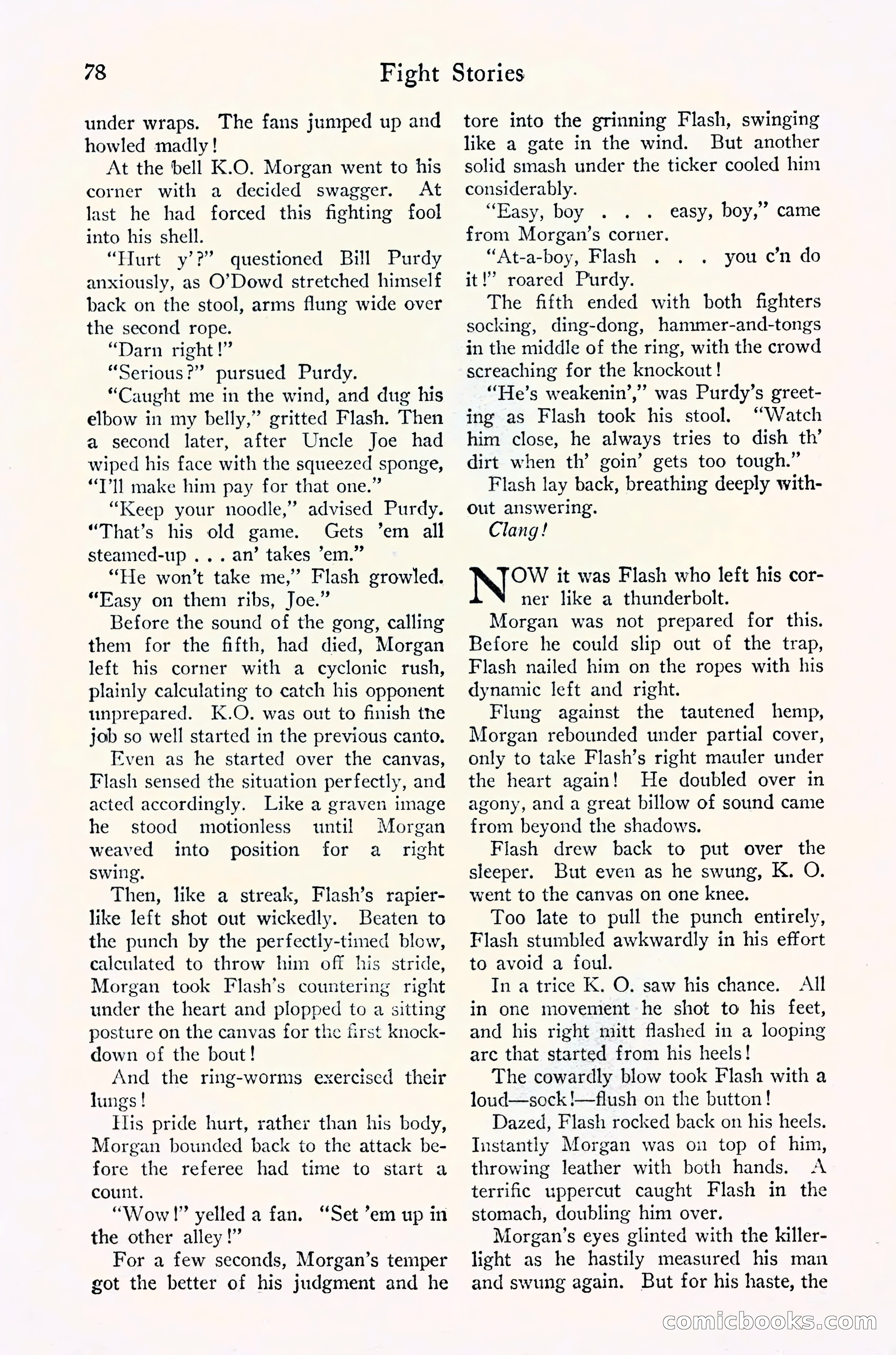 Fight Stories, September 1930 — page 80 of 133