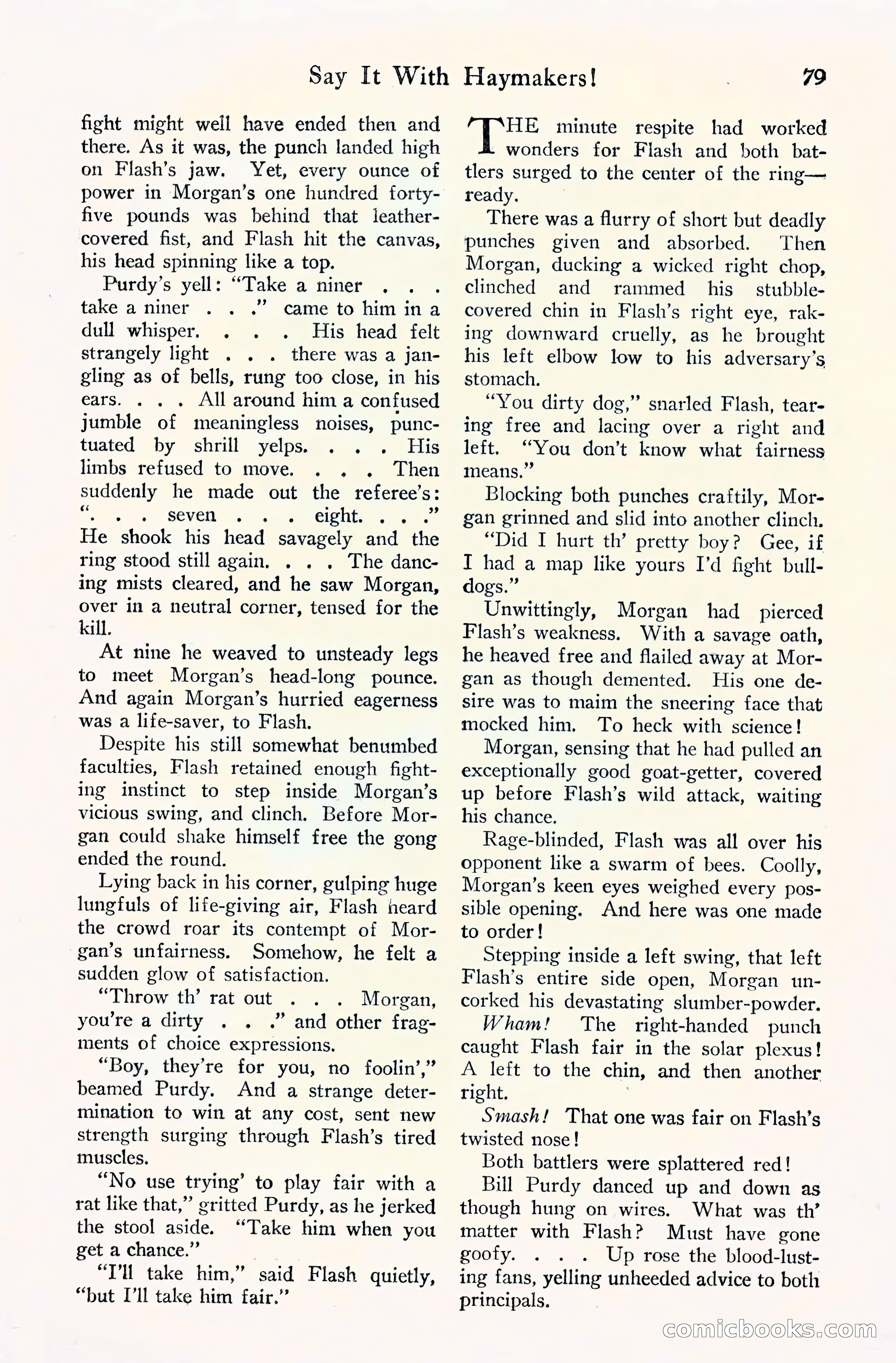 Fight Stories, September 1930 — page 81 of 133