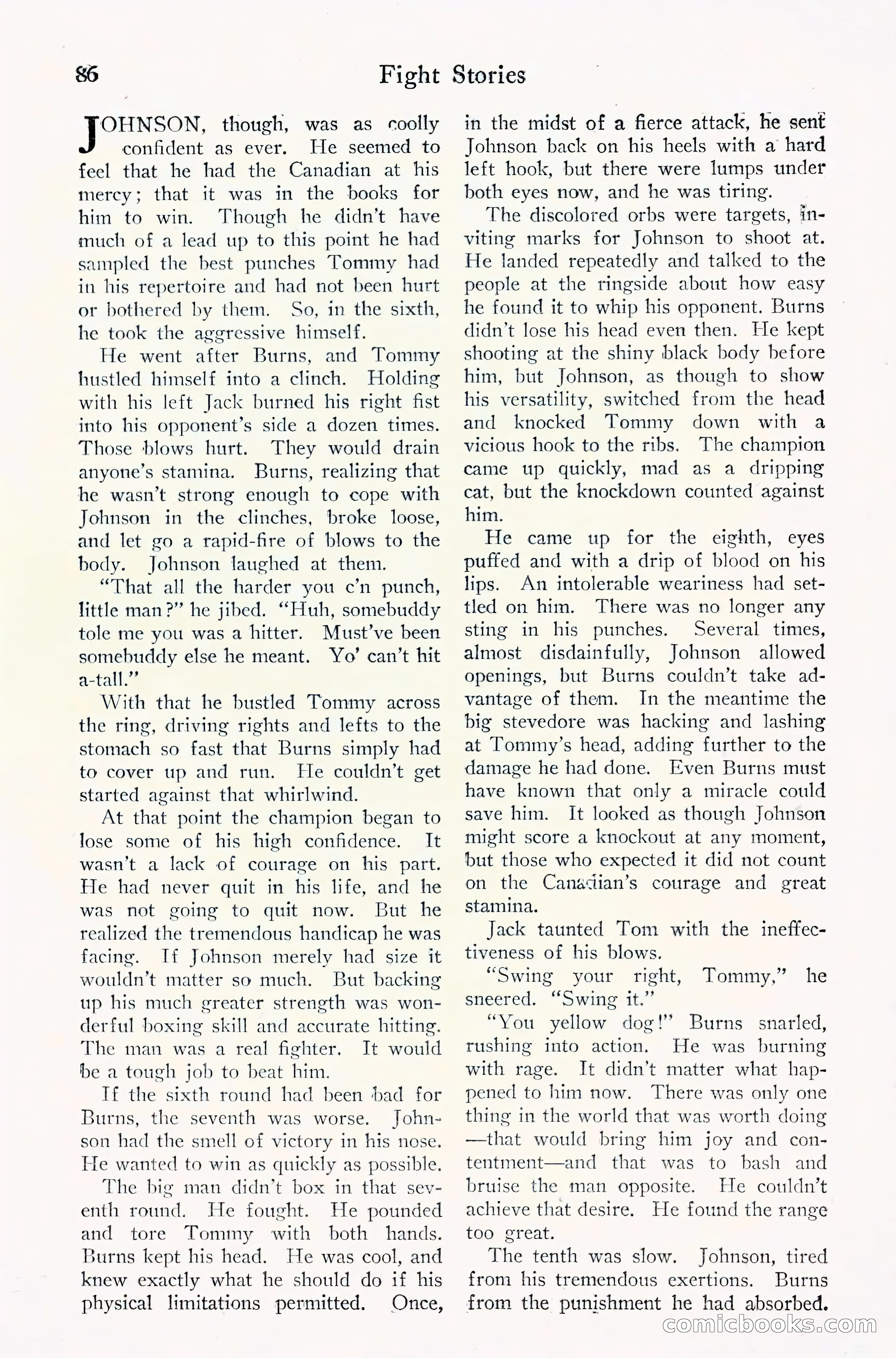 Fight Stories, September 1930 — page 88 of 133