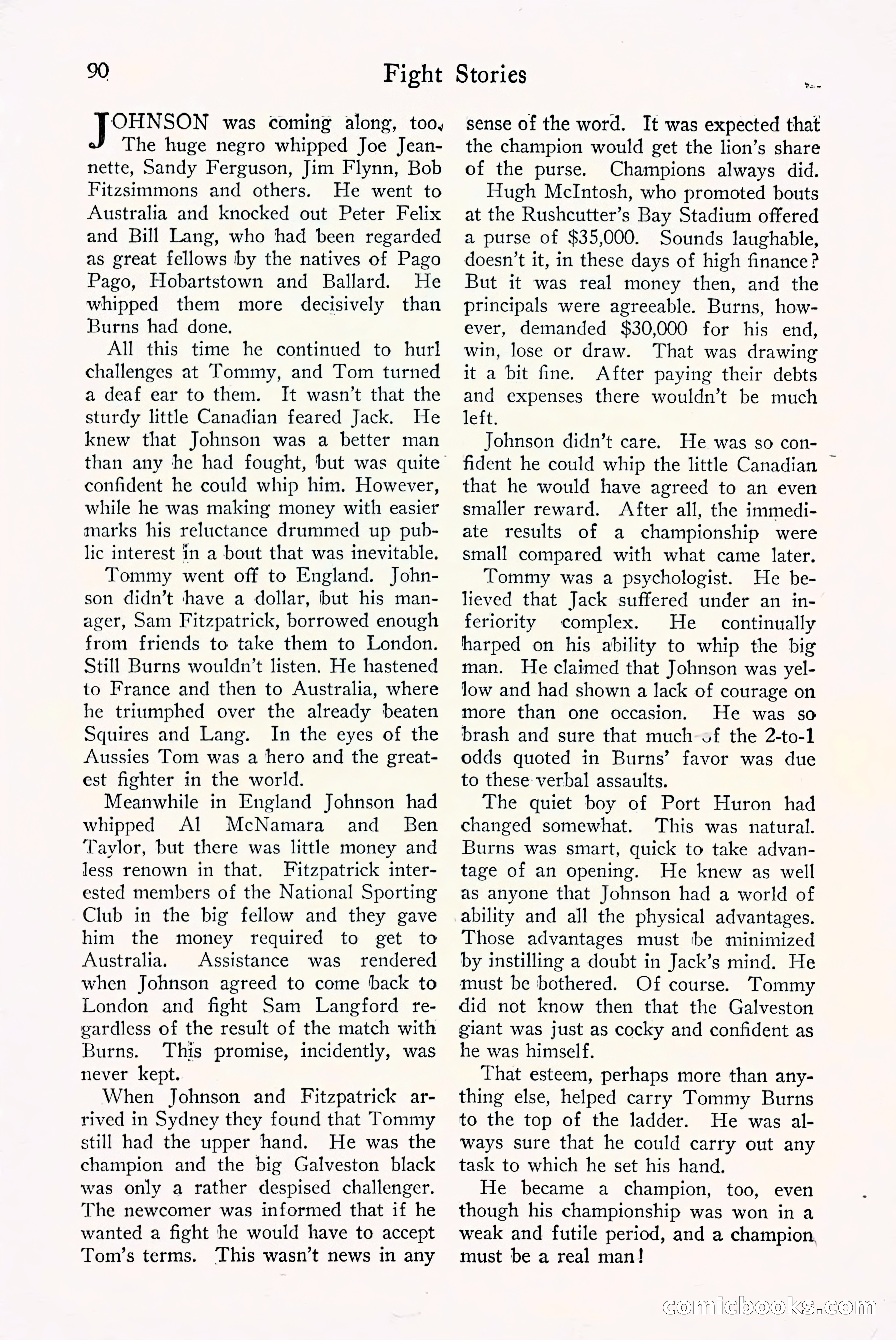 Fight Stories, September 1930 — page 92 of 133