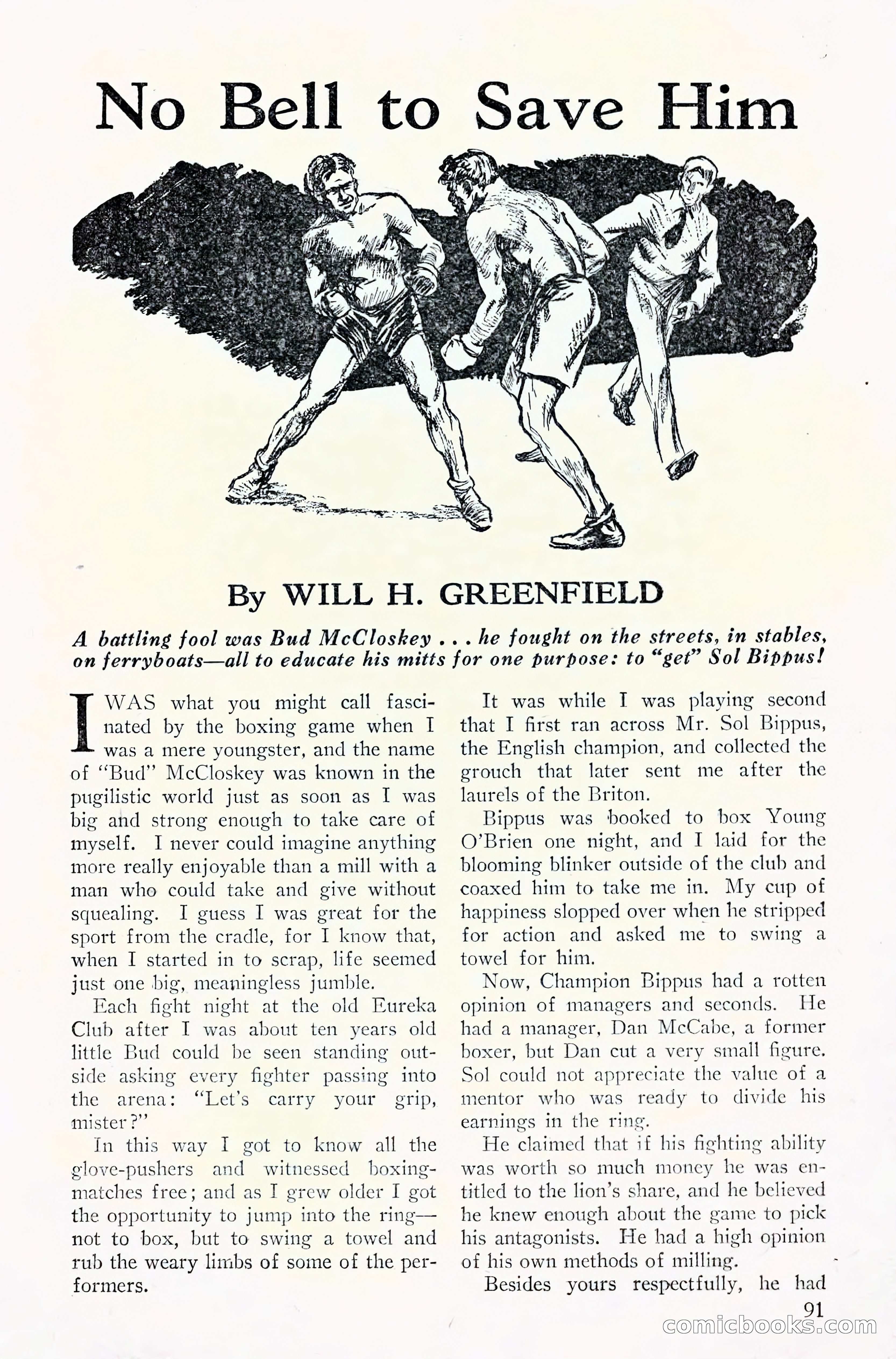 Fight Stories, September 1930 — page 93 of 133
