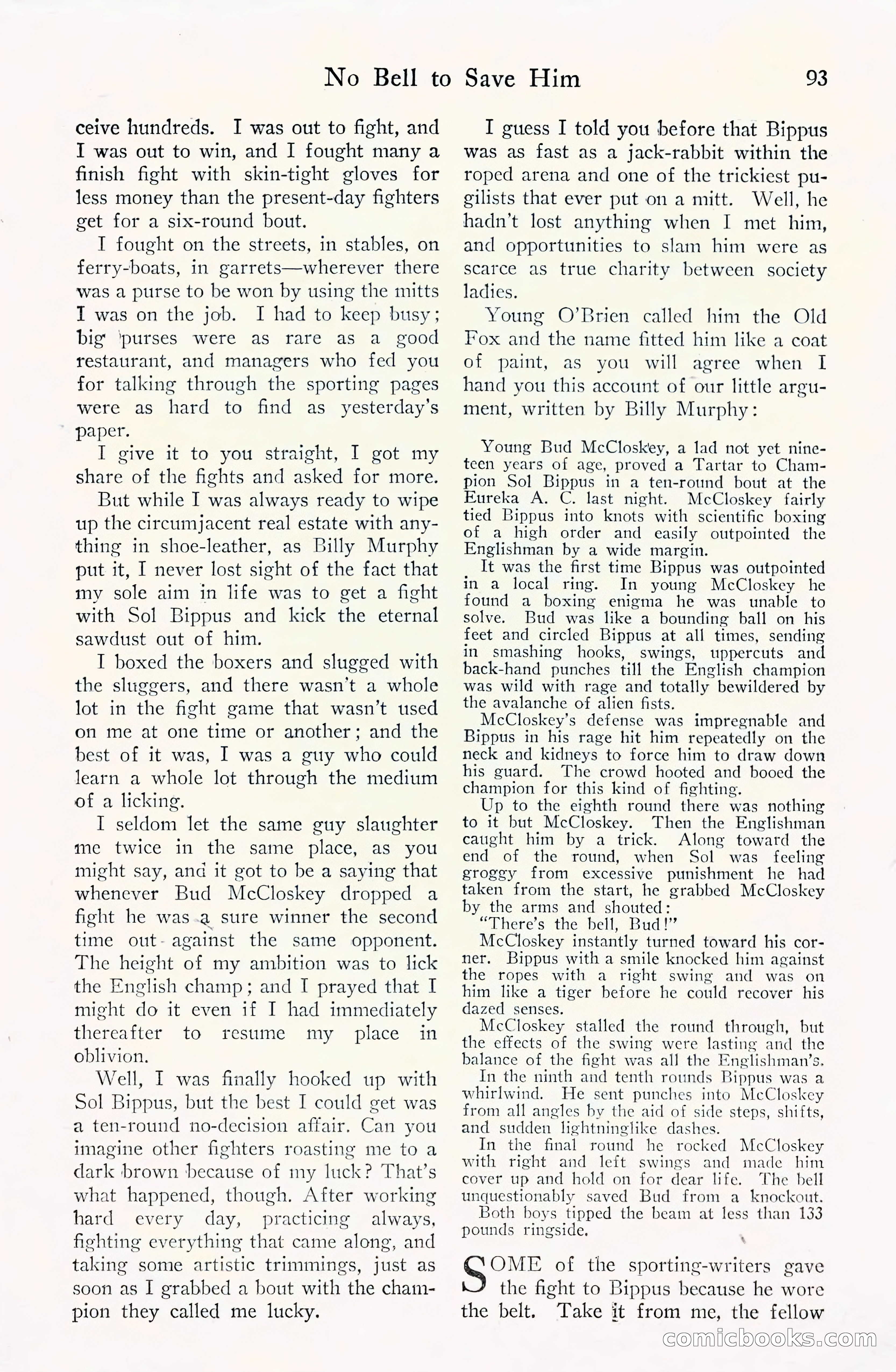 Fight Stories, September 1930 — page 95 of 133