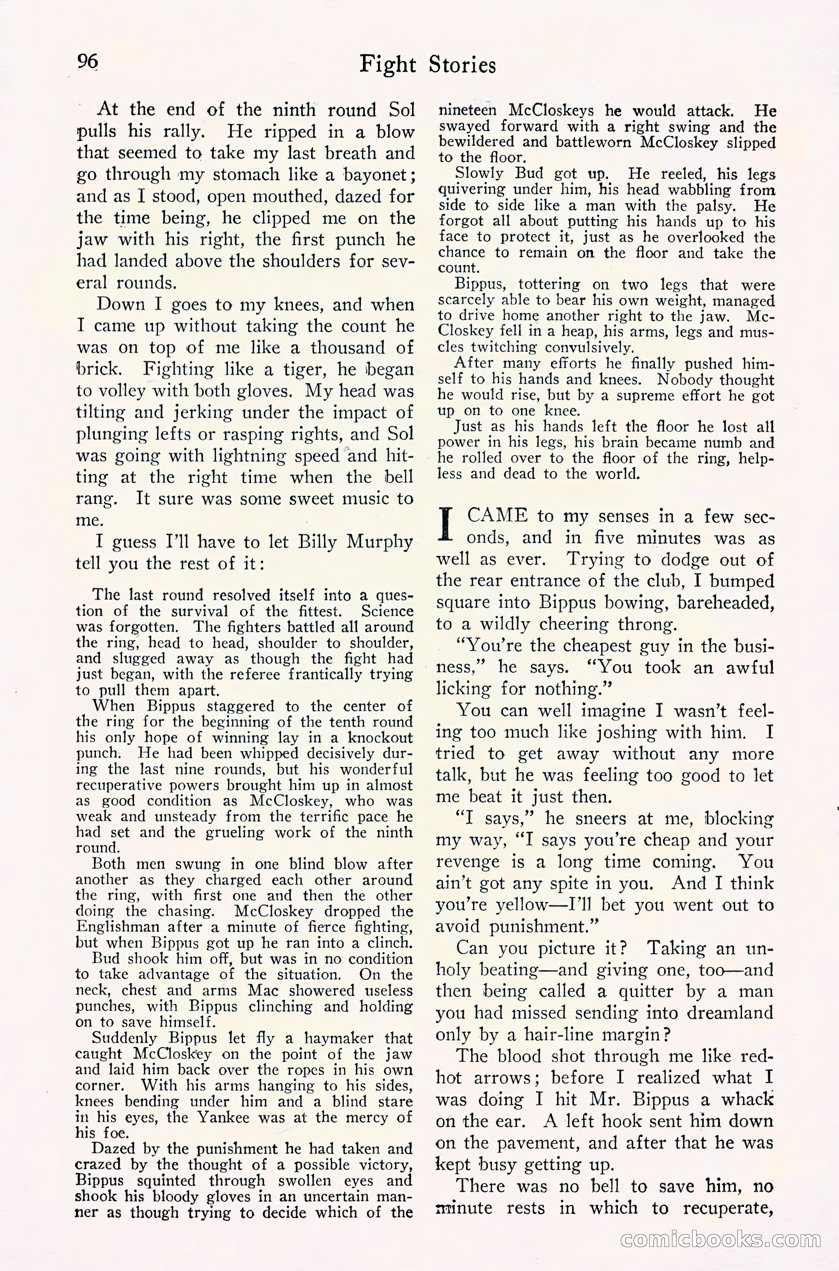 Fight Stories, September 1930 — page 98 of 133