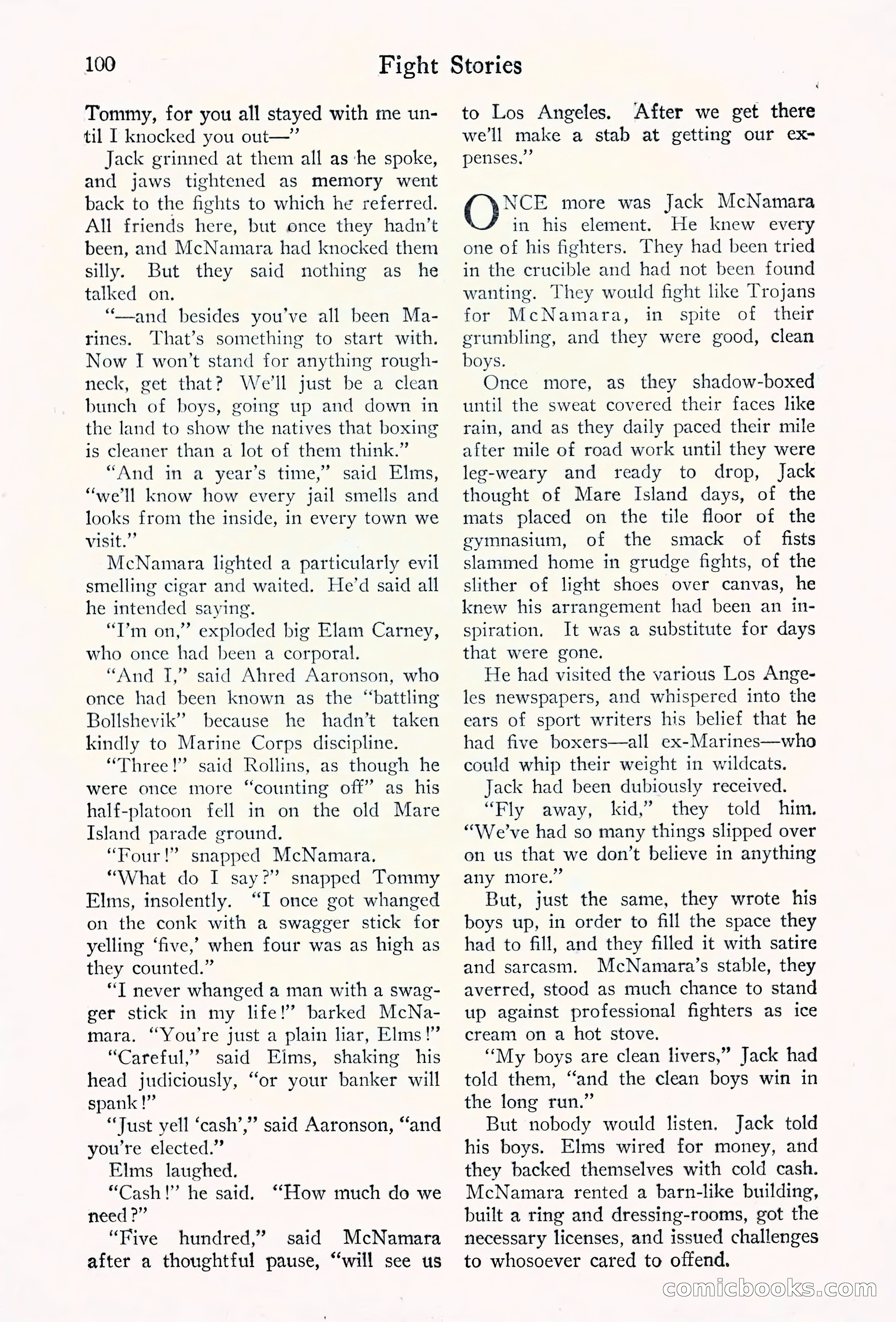 Fight Stories, September 1930 — page 102 of 133