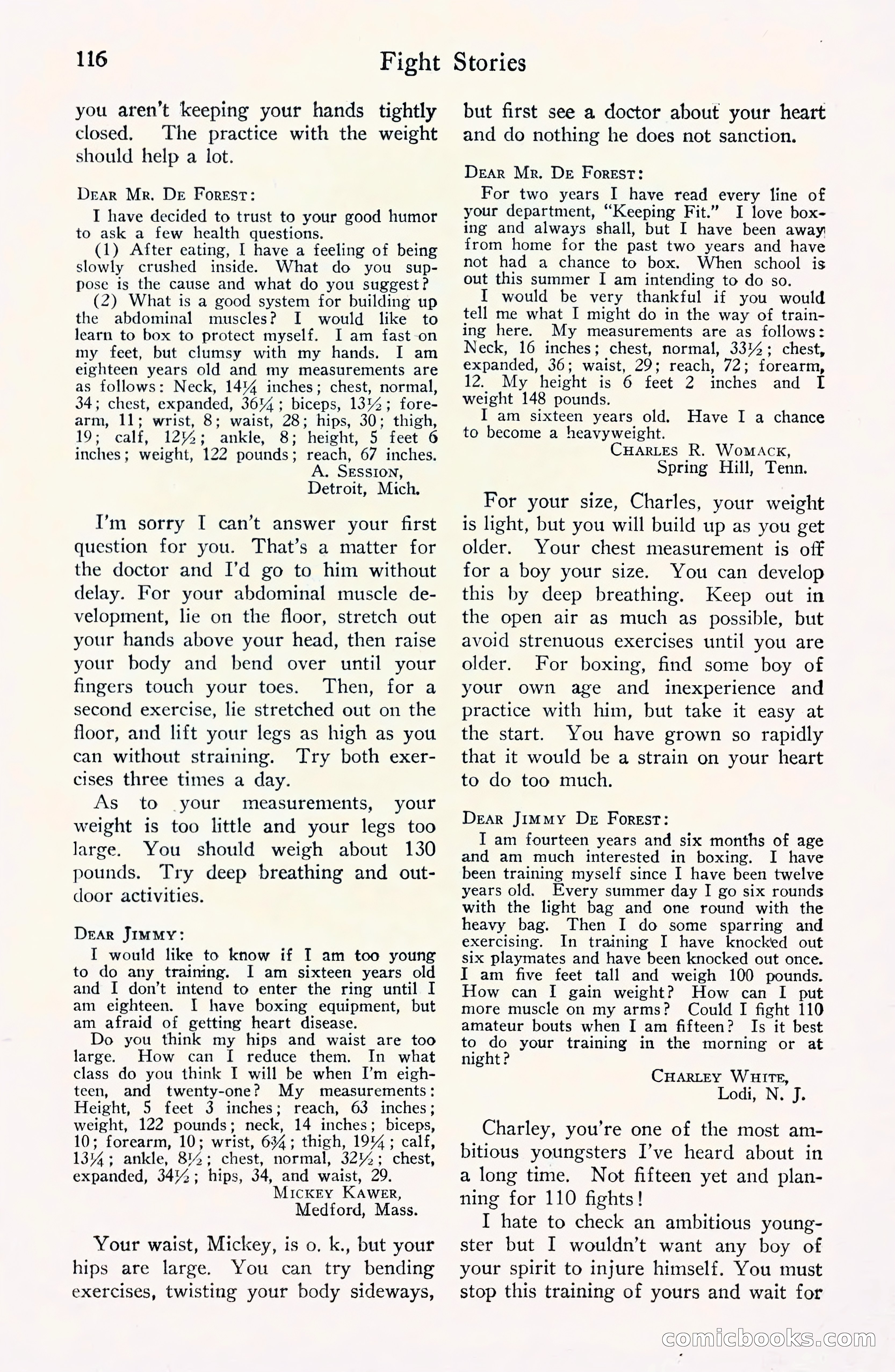 Fight Stories, September 1930 — page 118 of 133