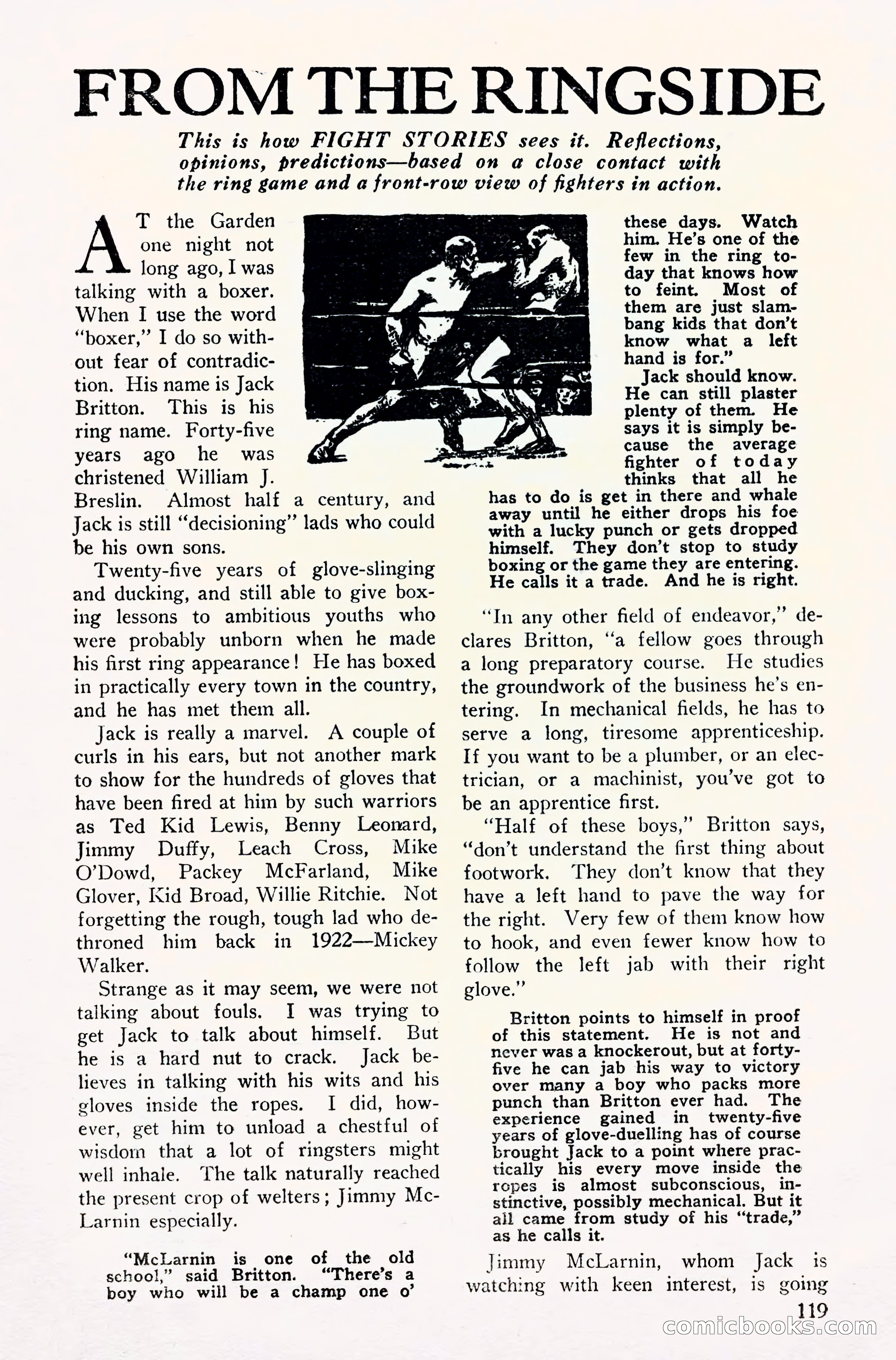 Fight Stories, September 1930 — page 121 of 133