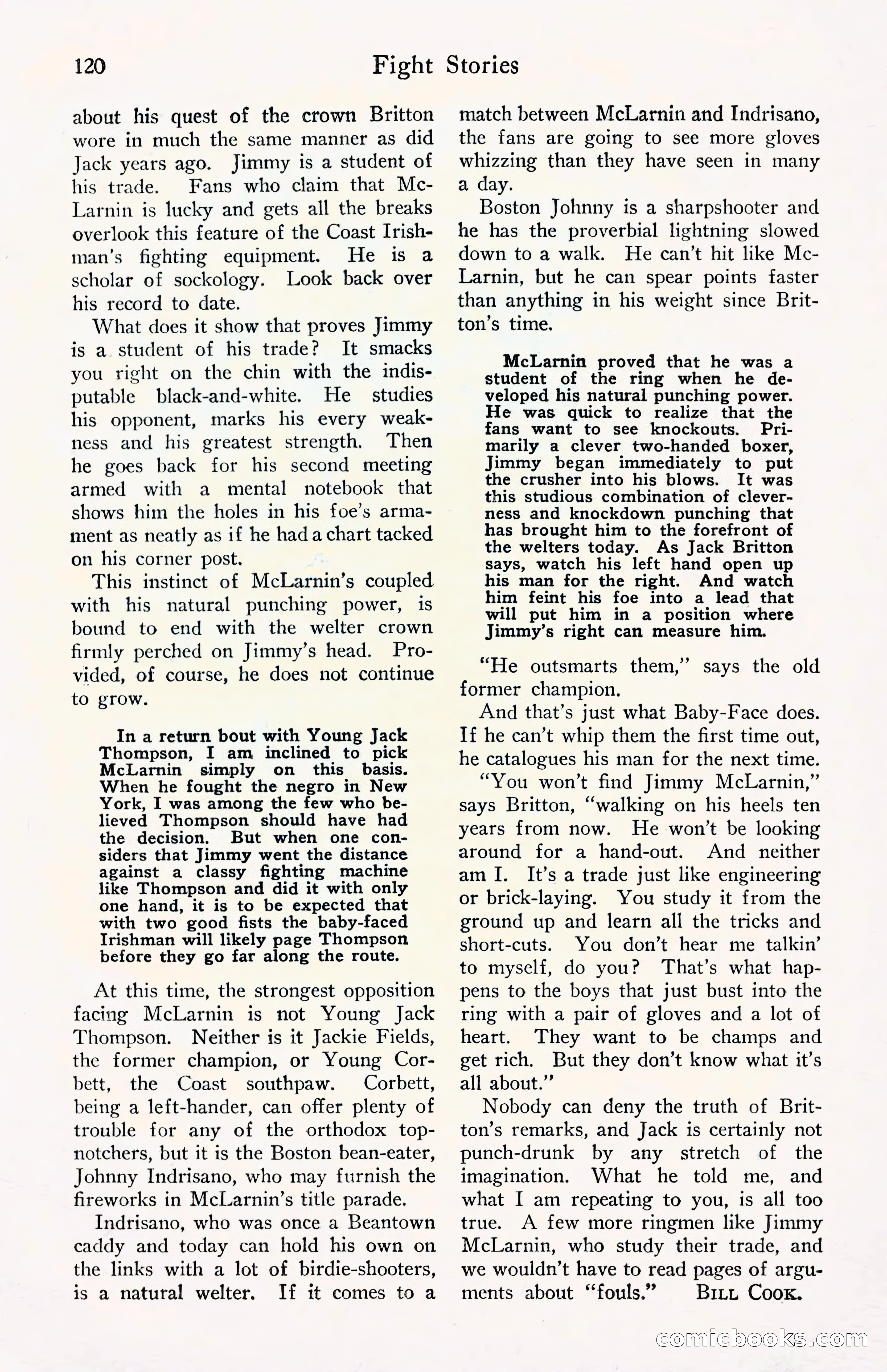 Fight Stories, September 1930 — page 122 of 133