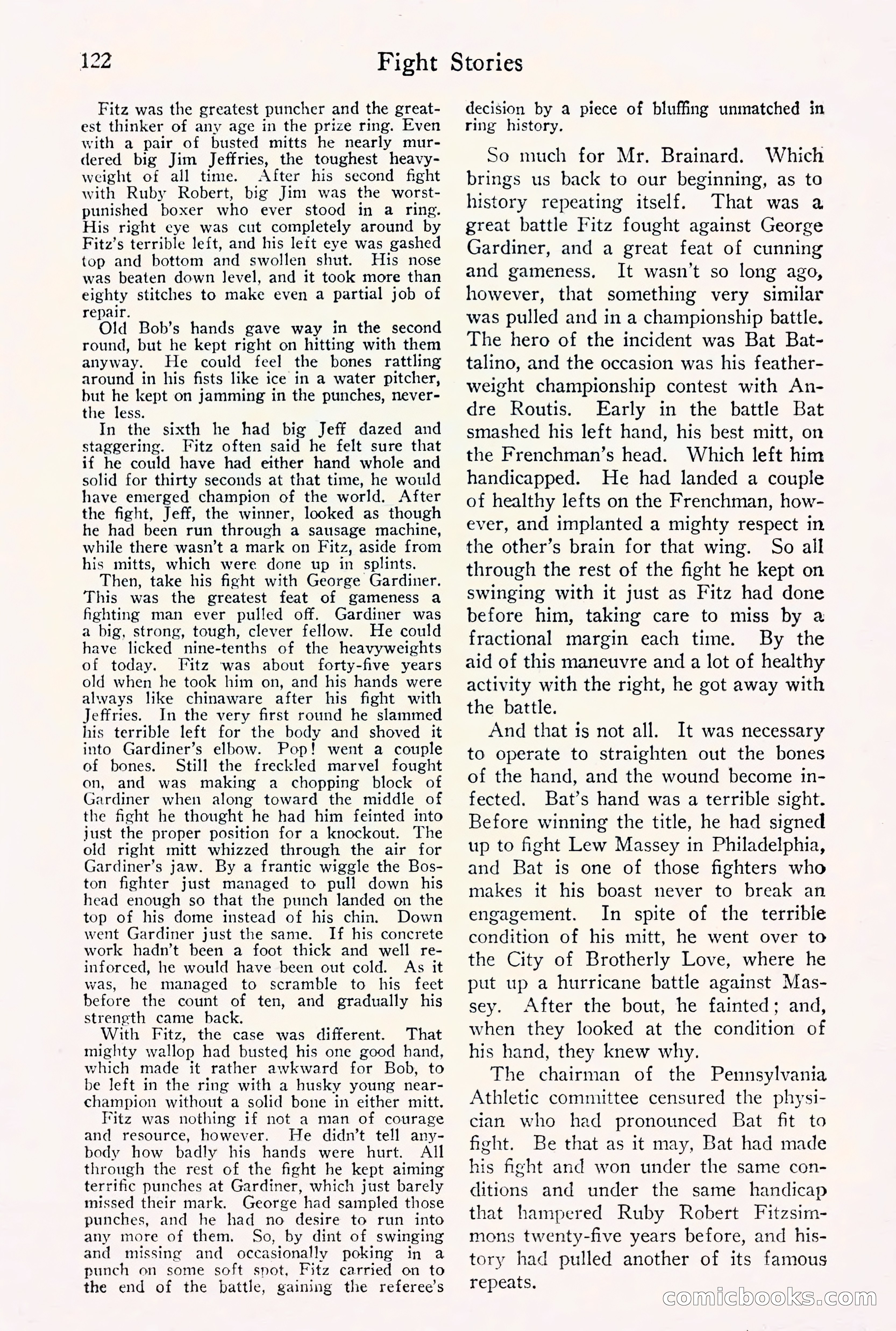 Fight Stories, September 1930 — page 124 of 133