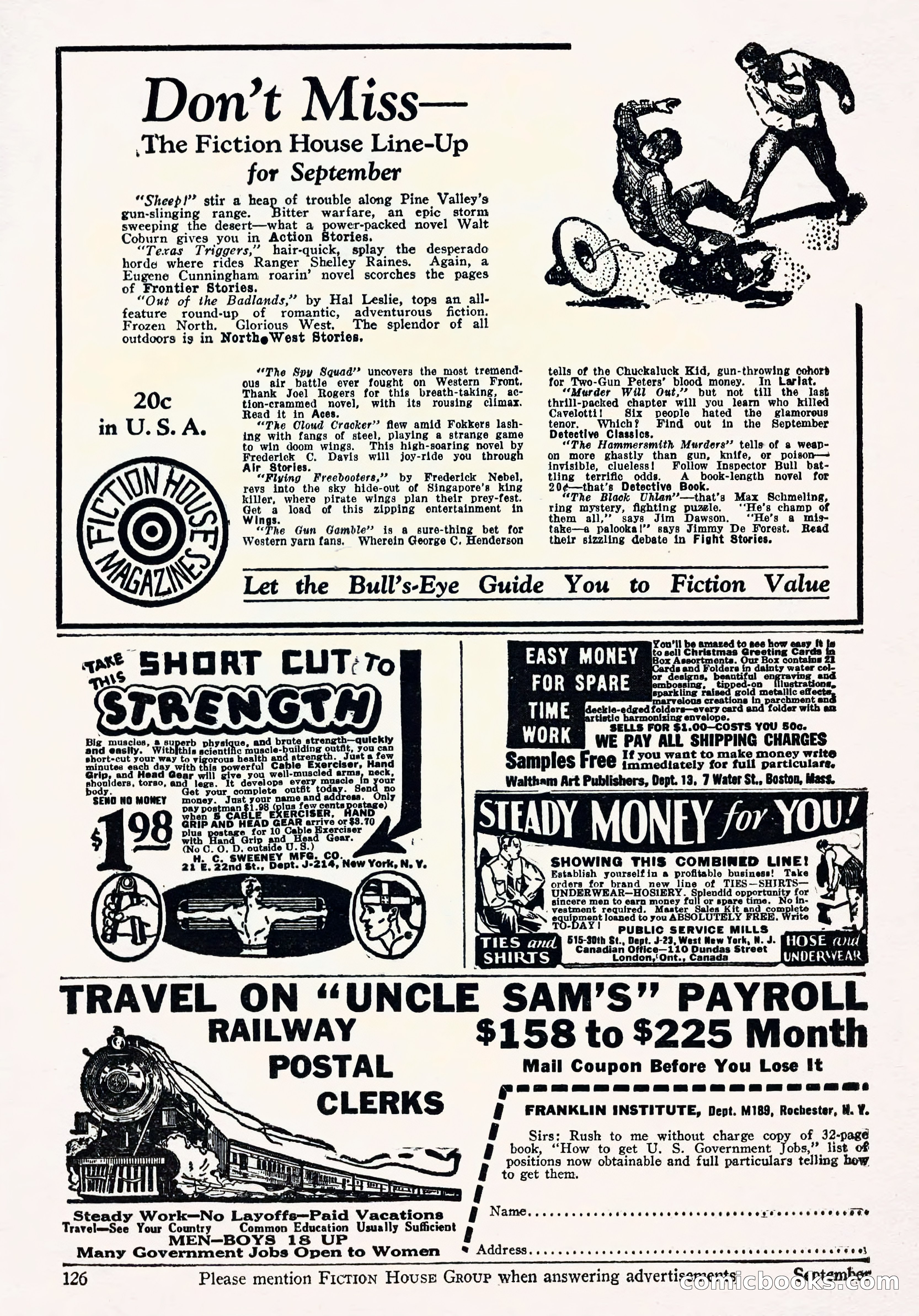 Fight Stories, September 1930 — page 128 of 133