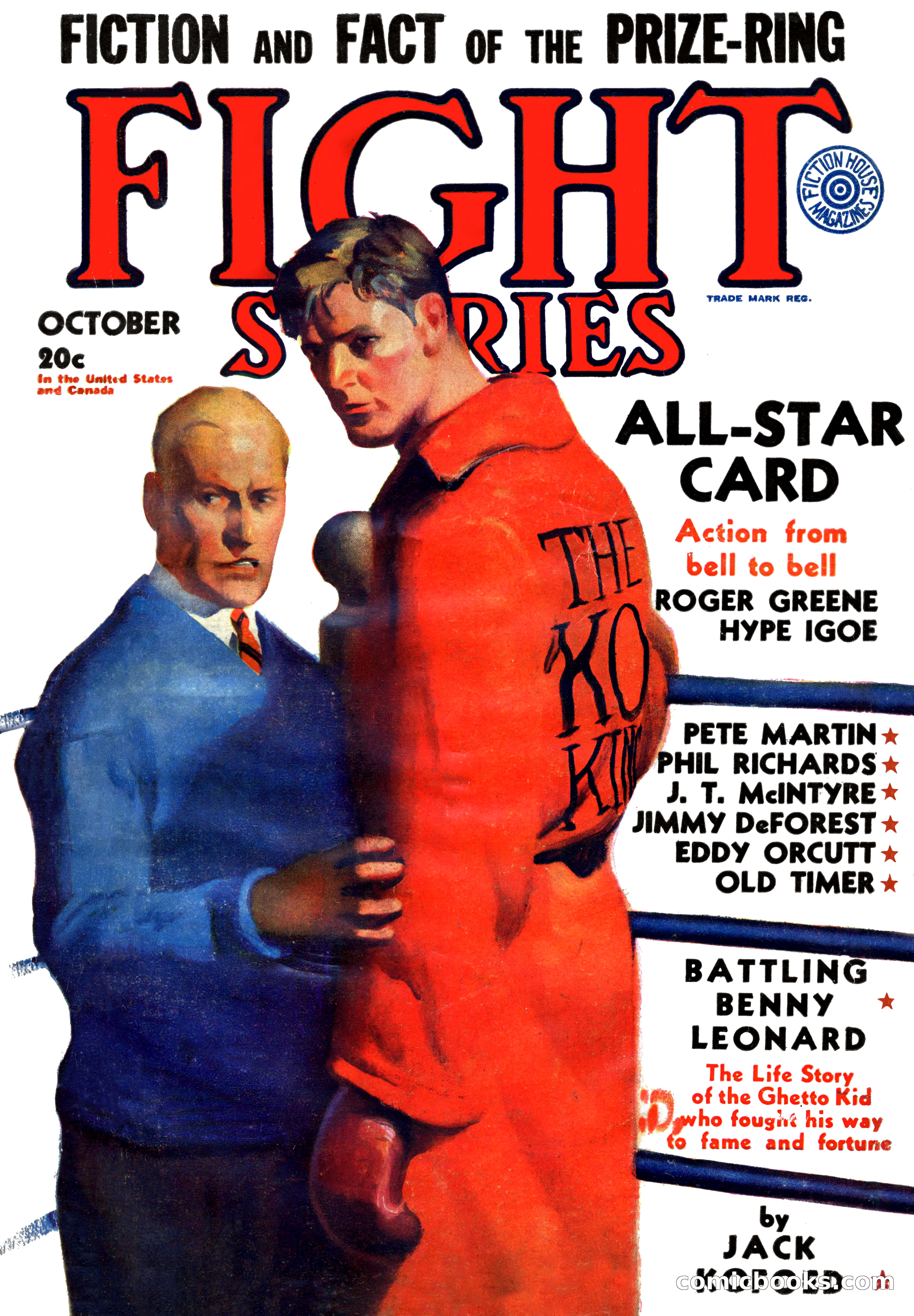 Fight Stories, October 1931 — page 1 of 132