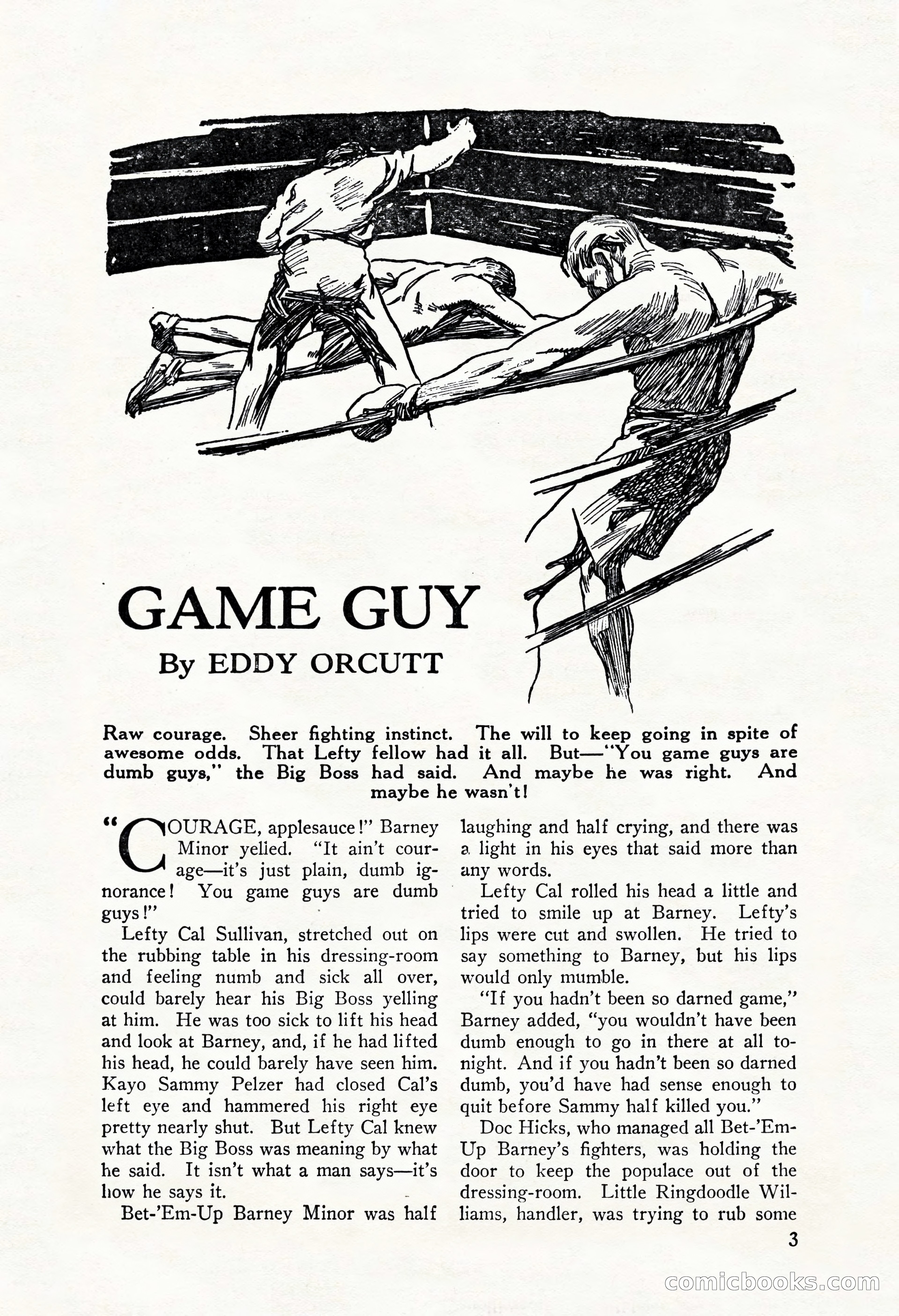 Fight Stories, October 1931 — page 5 of 132