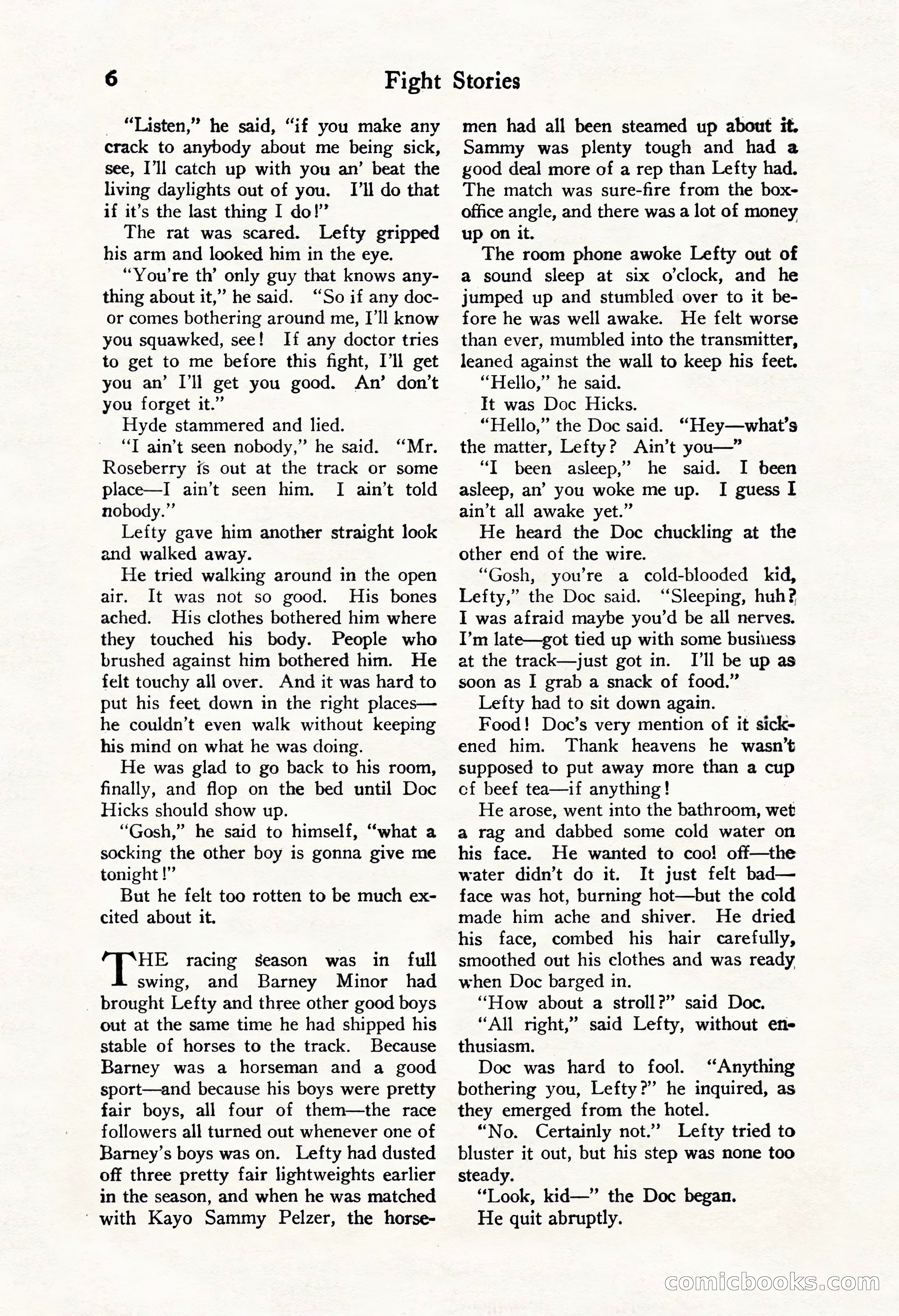 Fight Stories, October 1931 — page 8 of 132