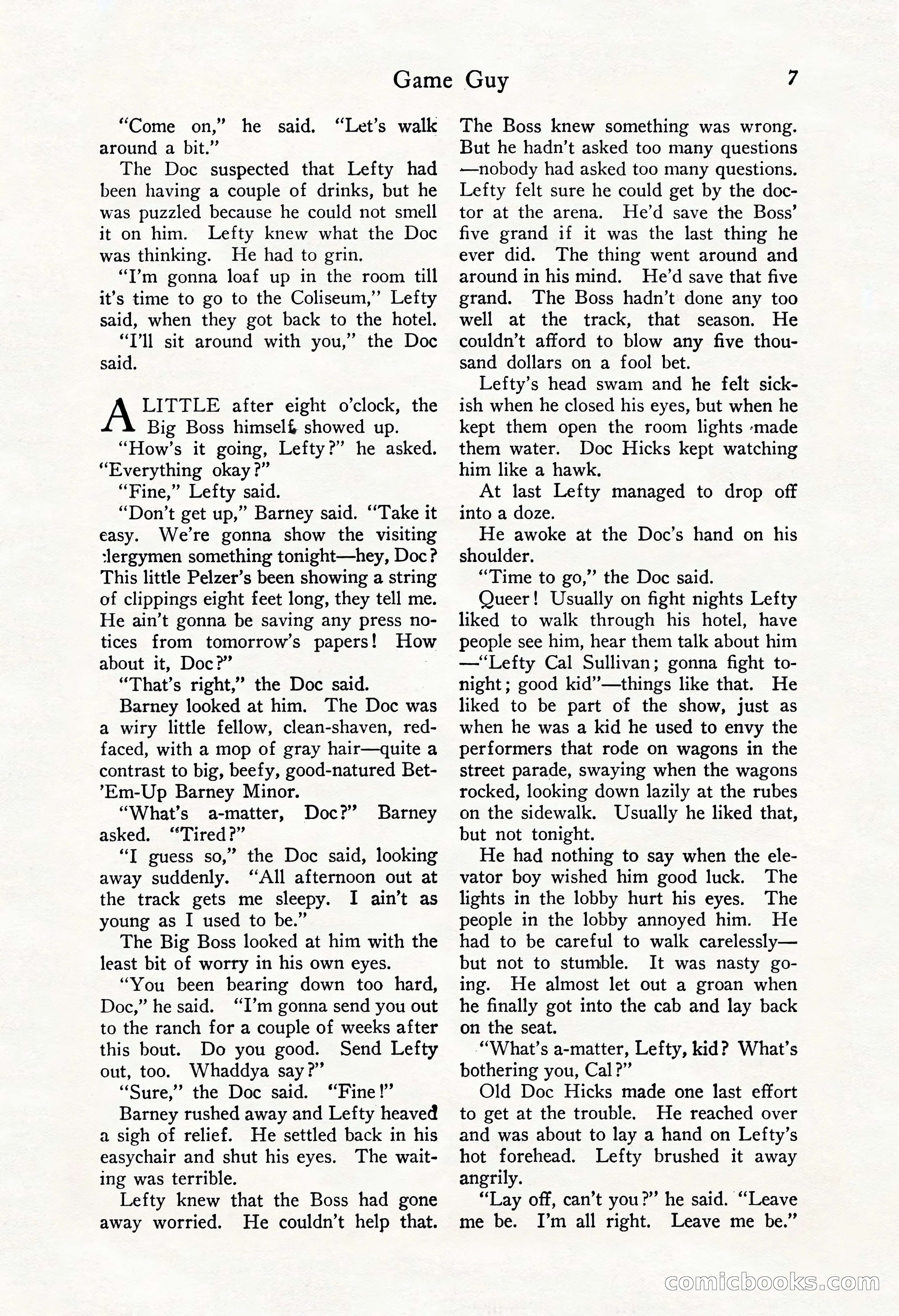 Fight Stories, October 1931 — page 9 of 132