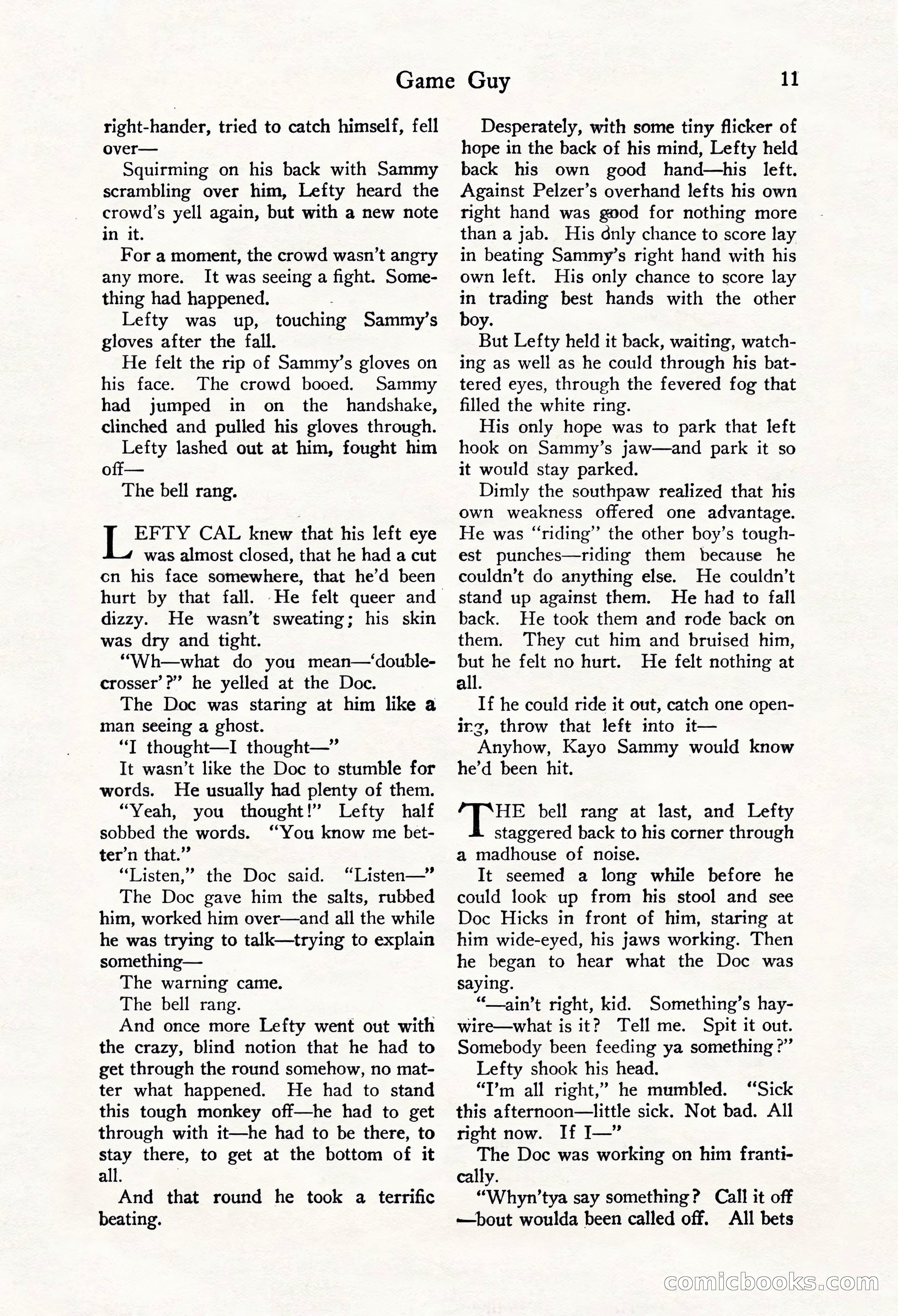 Fight Stories, October 1931 — page 13 of 132