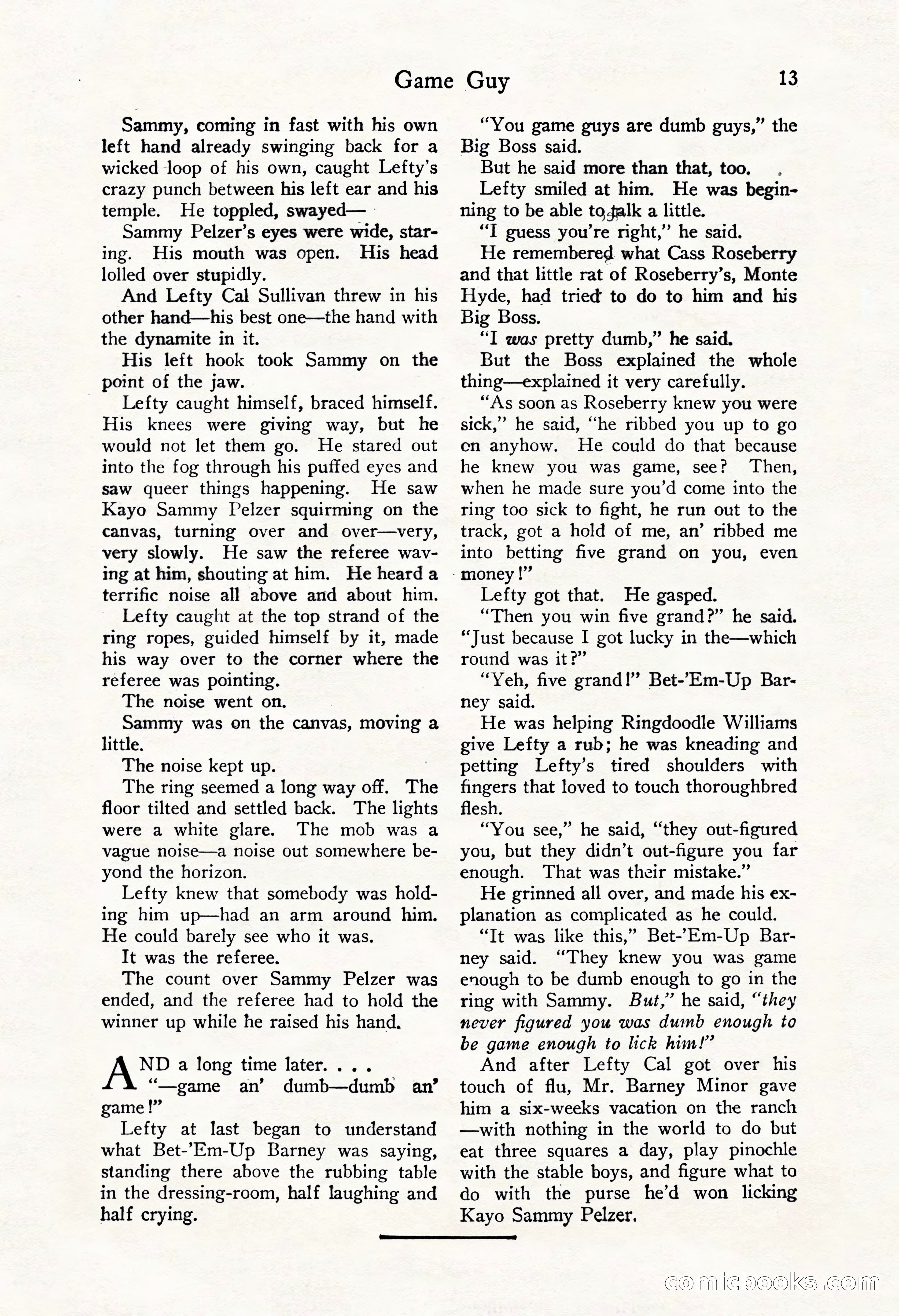 Fight Stories, October 1931 — page 15 of 132