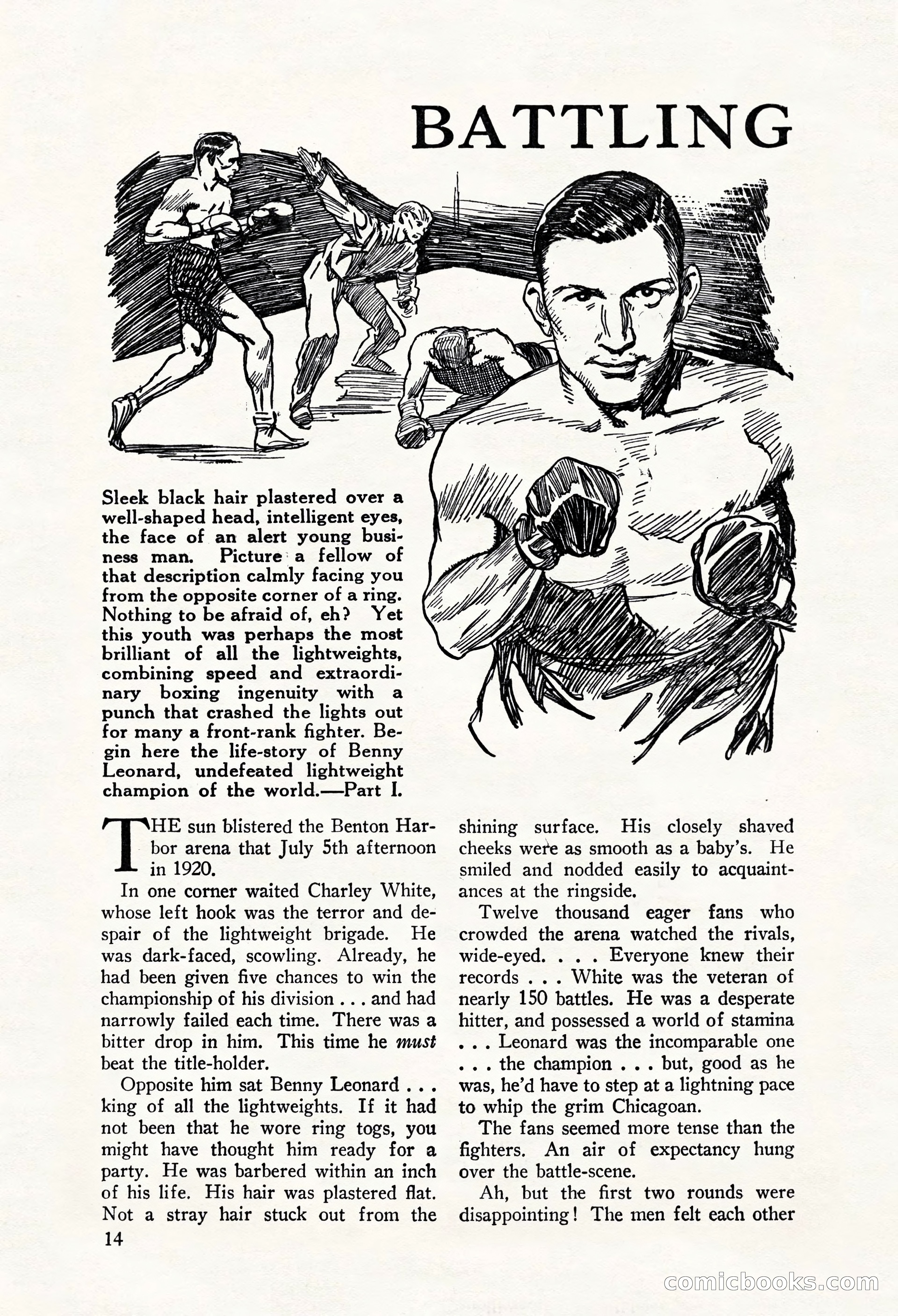 Fight Stories, October 1931 — page 16 of 132