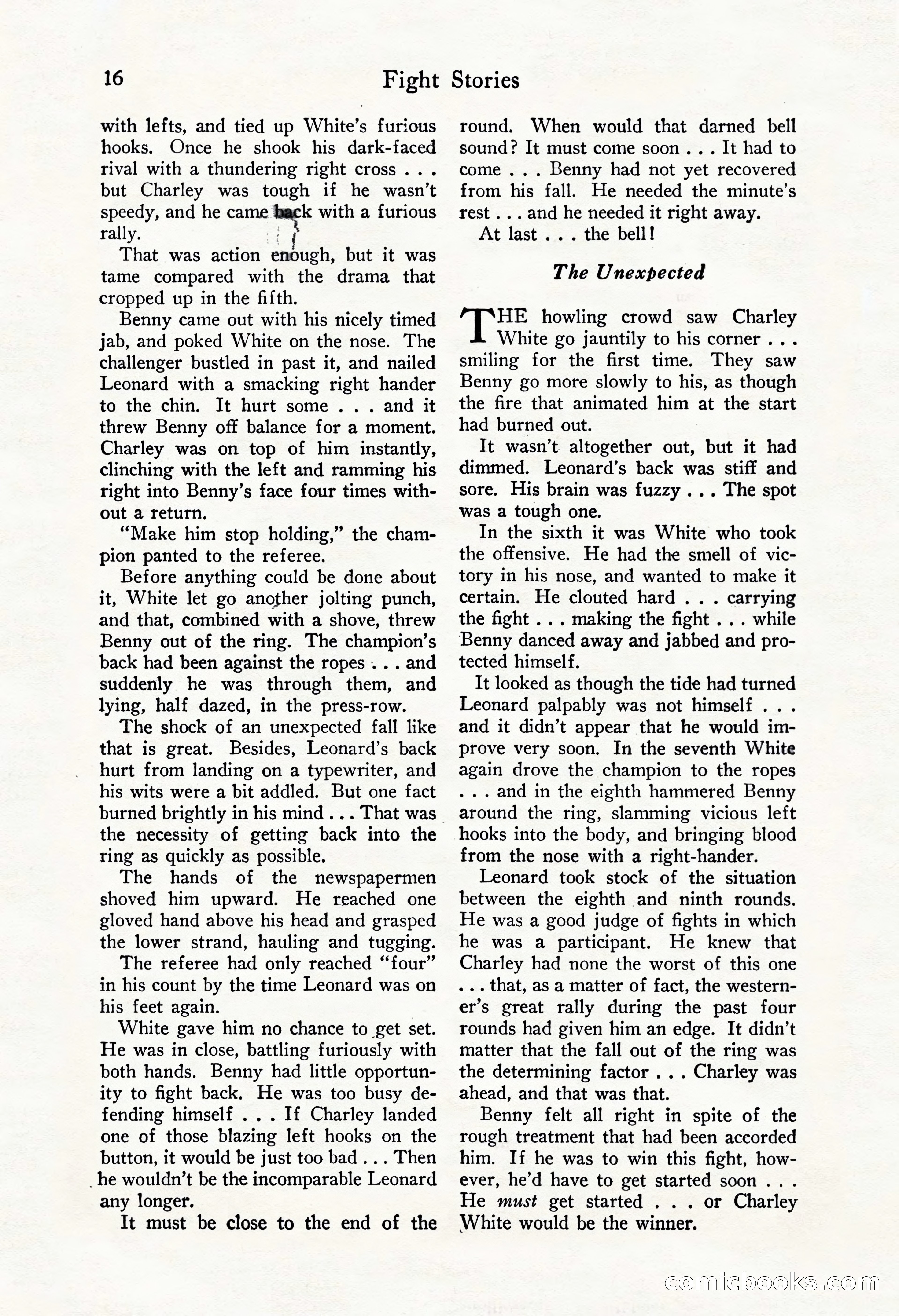 Fight Stories, October 1931 — page 18 of 132