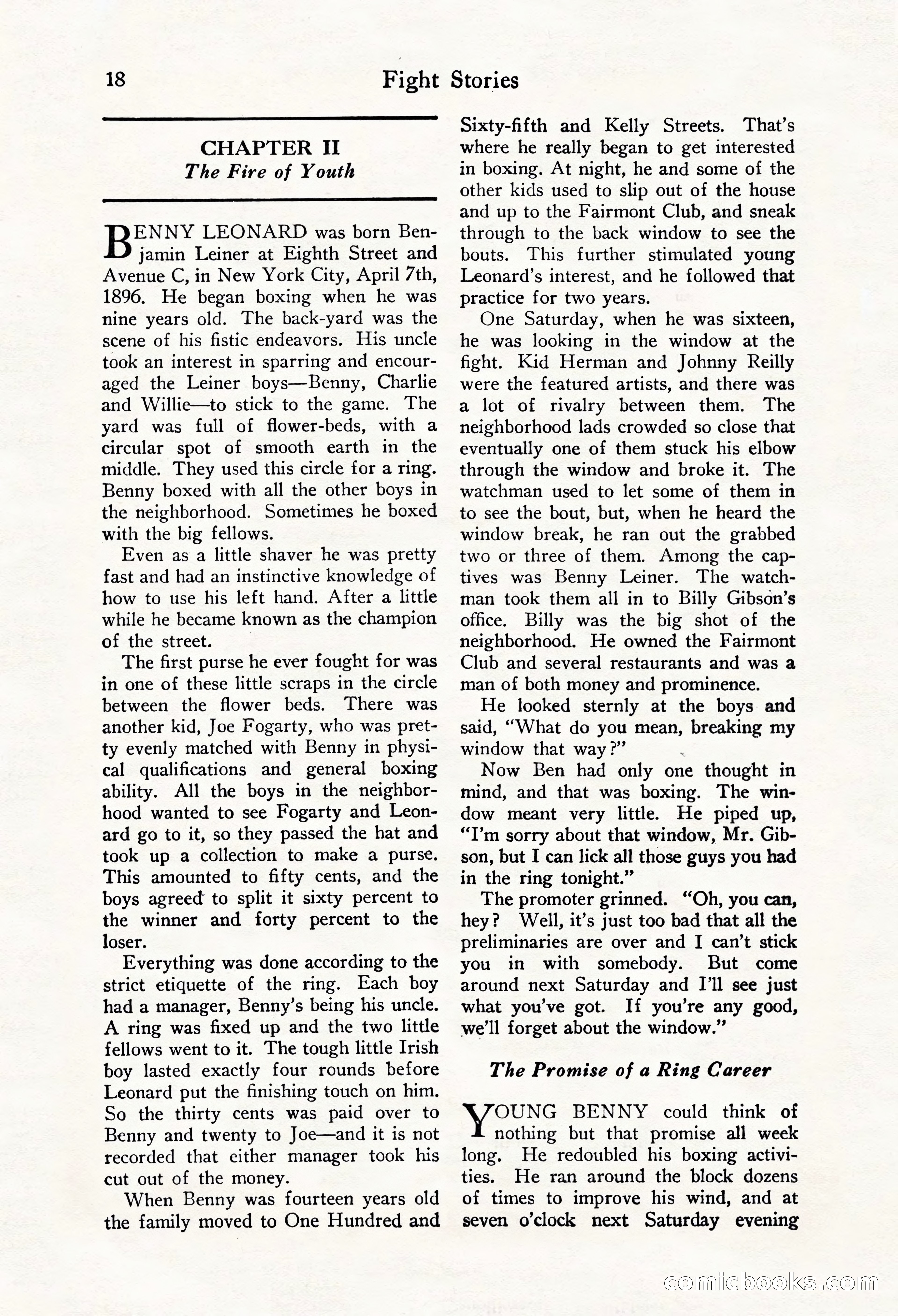 Fight Stories, October 1931 — page 20 of 132