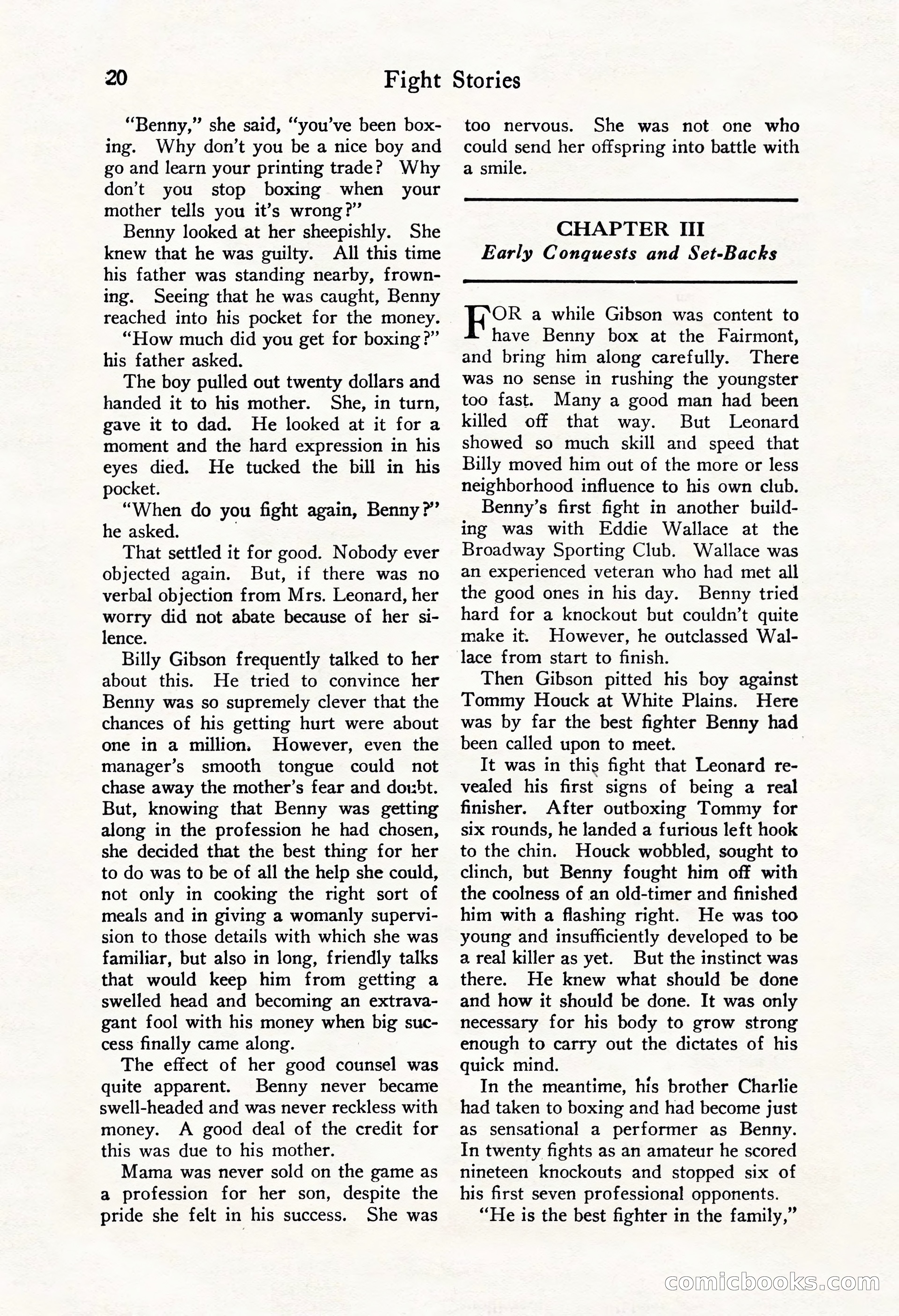 Fight Stories, October 1931 — page 22 of 132