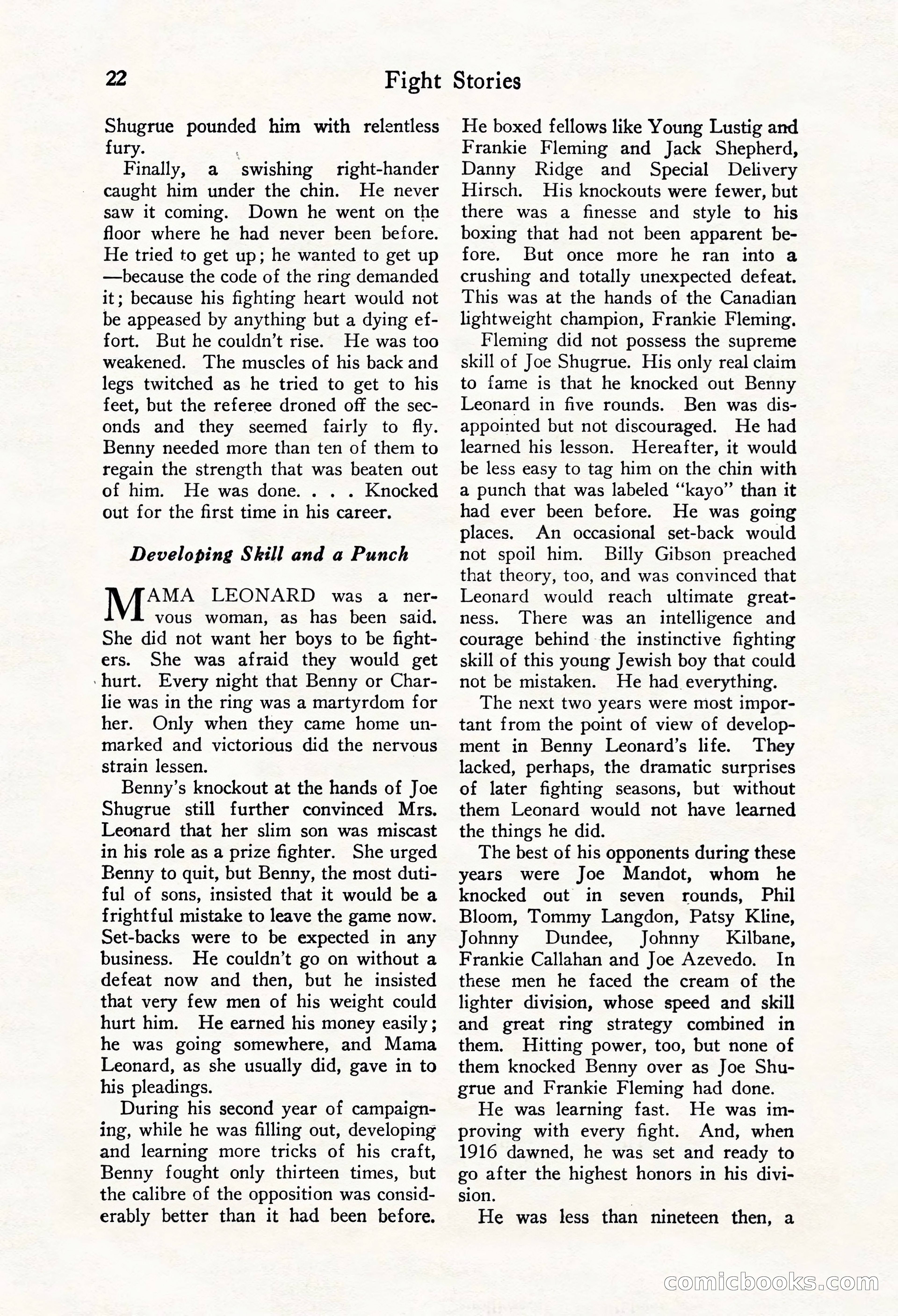 Fight Stories, October 1931 — page 24 of 132